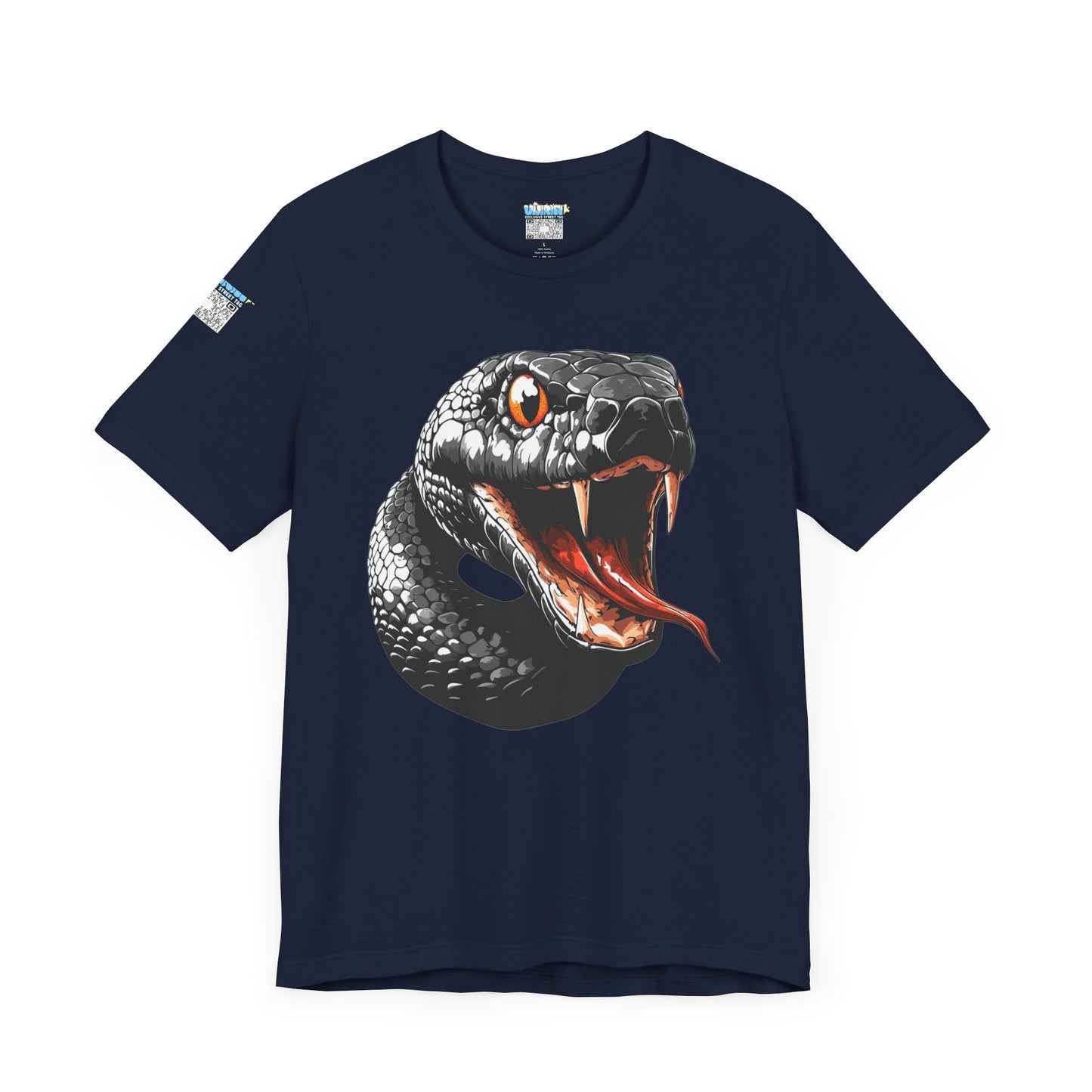 Serpentine Unisex Tee, Graphic Snake Shirt, Unique Gift, Festival Wear, Casual Outfit, Statement T-Shirt