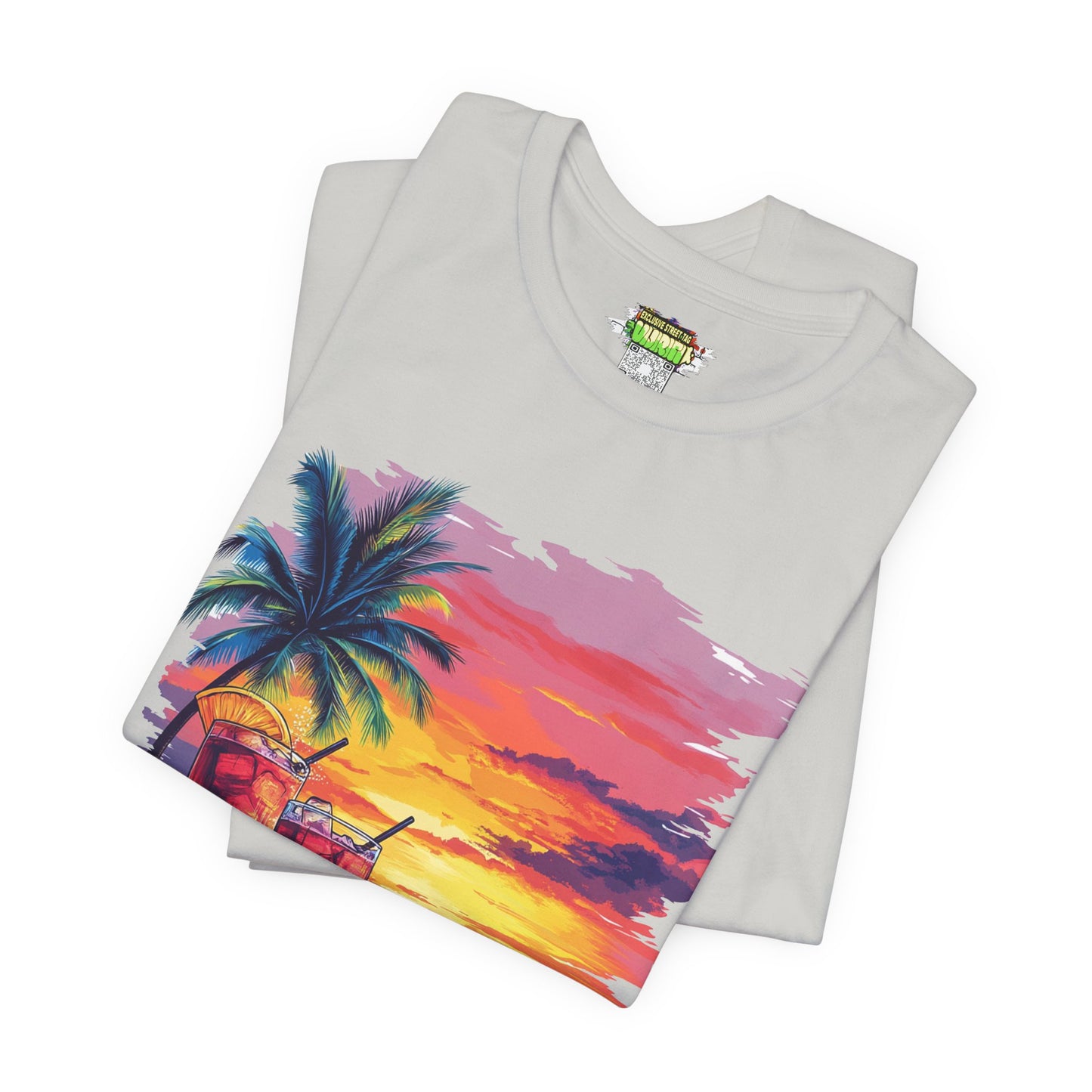 Tropical Sunset Tee - Perfect for Summer Vibes, Beach Days, Relaxation, Gifts, Vacation