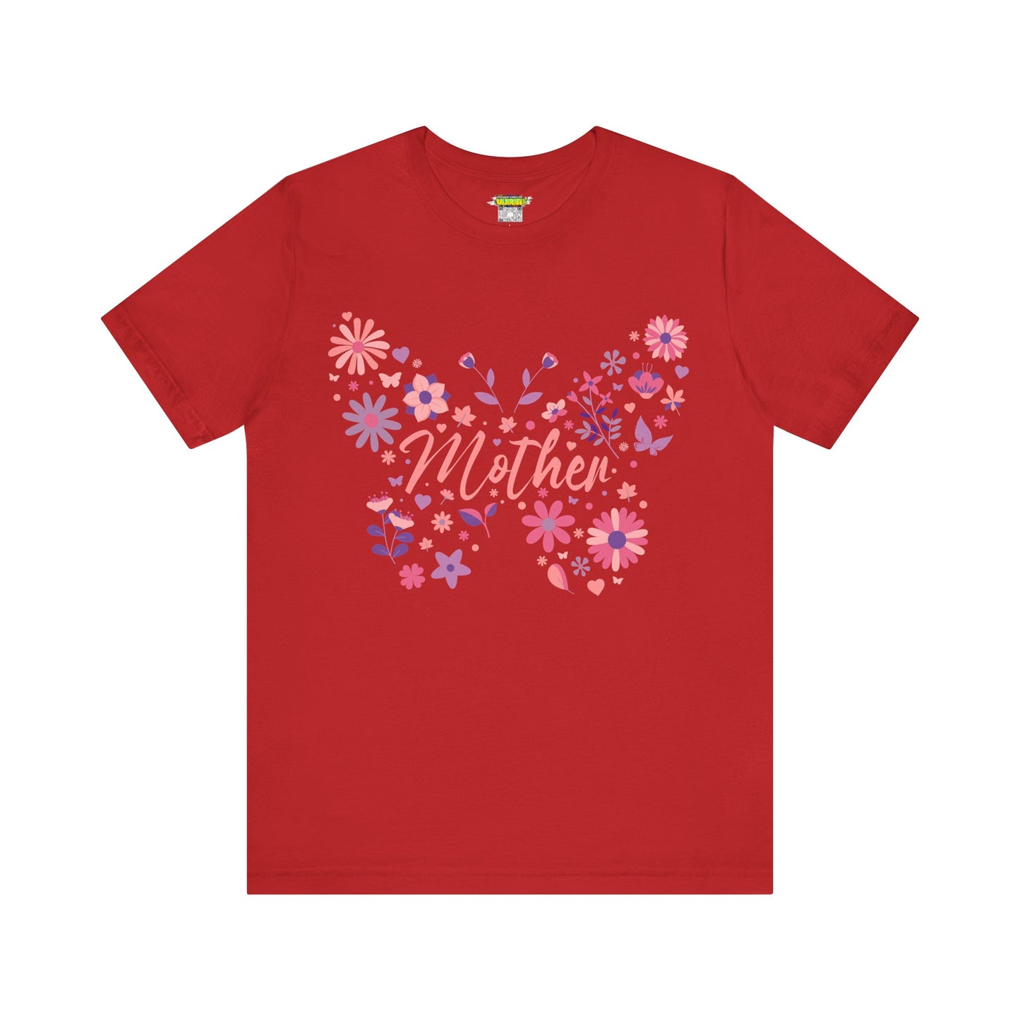 Butterfly Mother T-Shirt, Unisex Tee for Mom, Floral Gift, Birthday Present, Mother's Day Apparel, Cute Butterfly Design