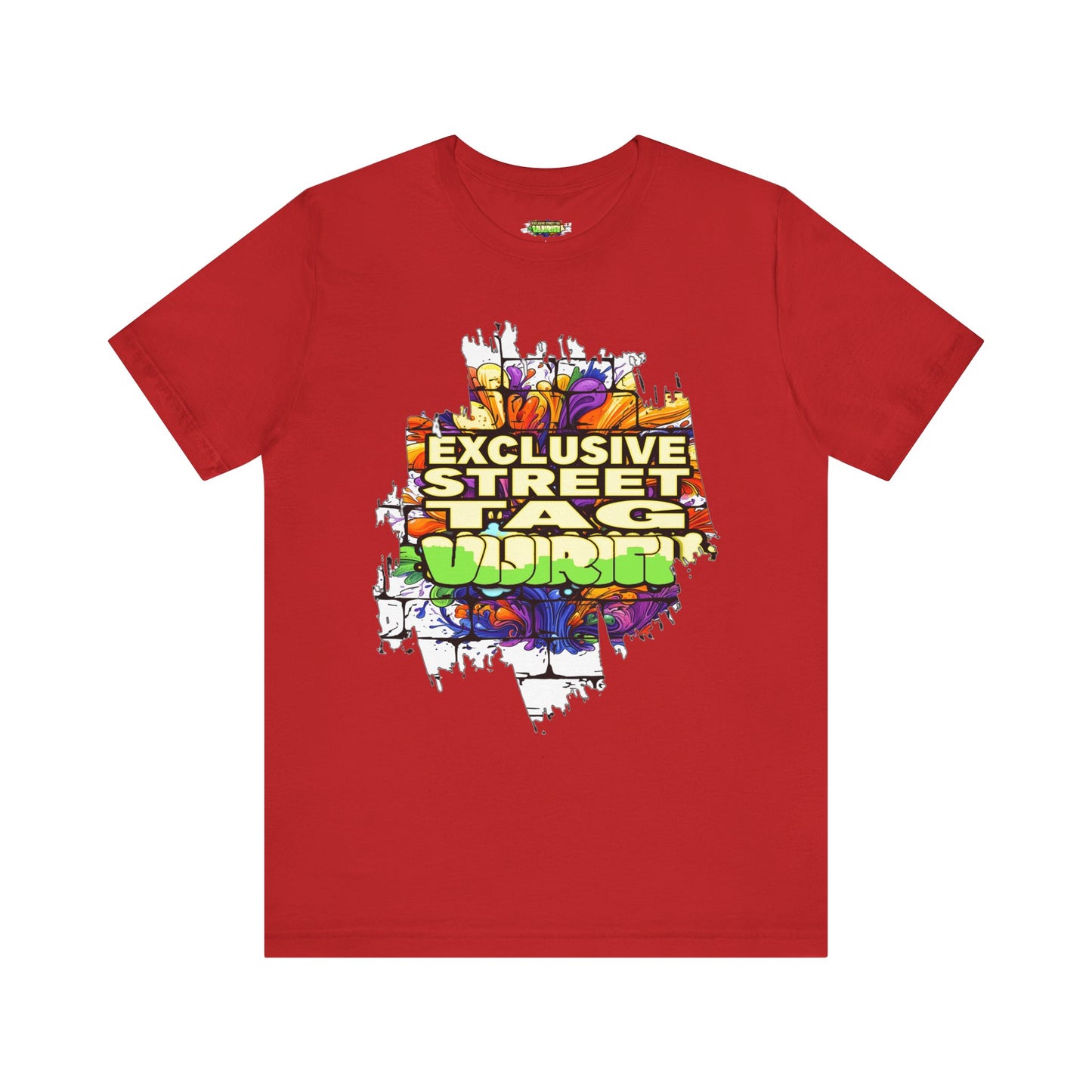 Exclusive Street Tag Unisex Tee, Urban Graphic Shirt, Cool Casual Wear, Streetwear, Gift for Skateboarders, Everyday Style