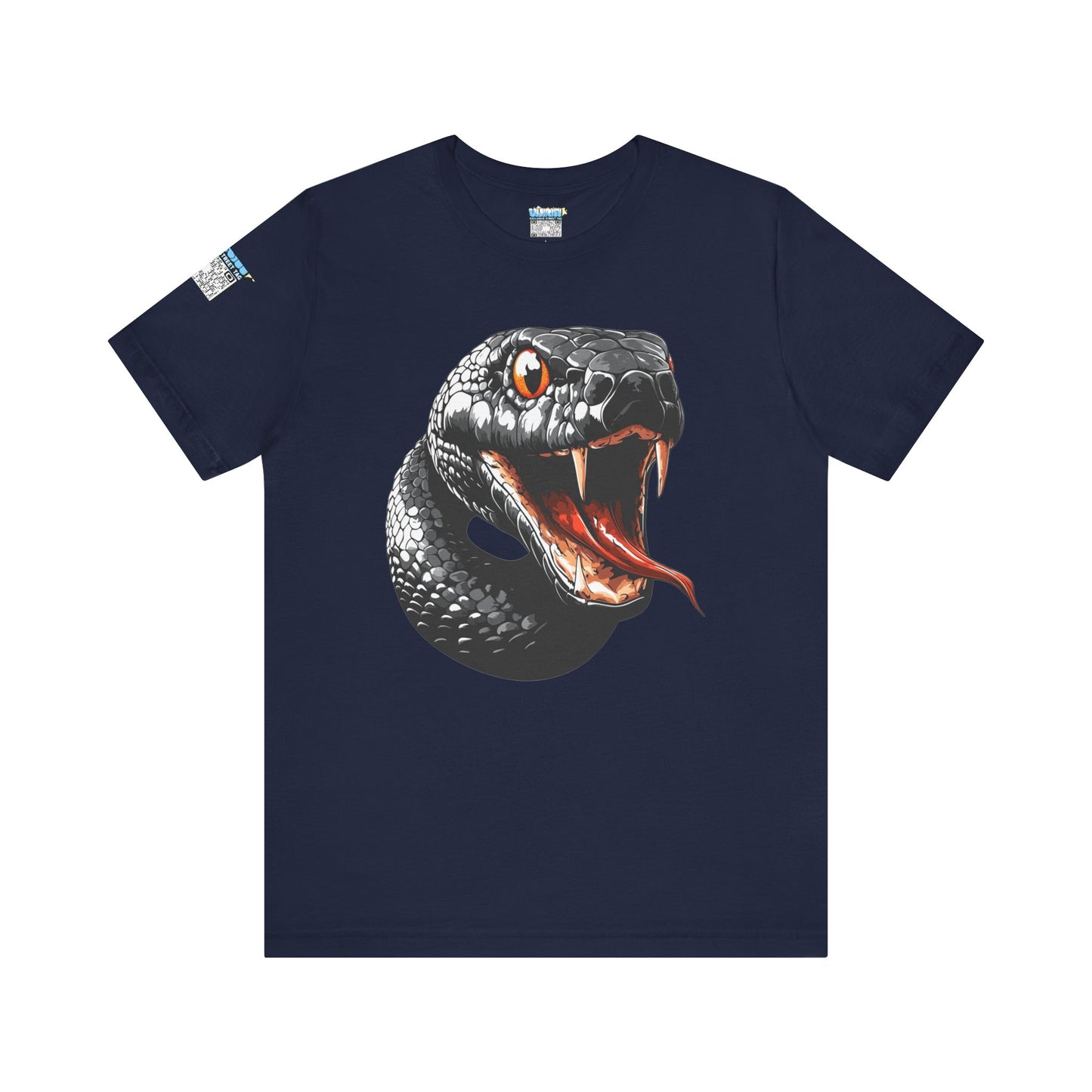 Serpentine Unisex Tee, Graphic Snake Shirt, Unique Gift, Festival Wear, Casual Outfit, Statement T-Shirt