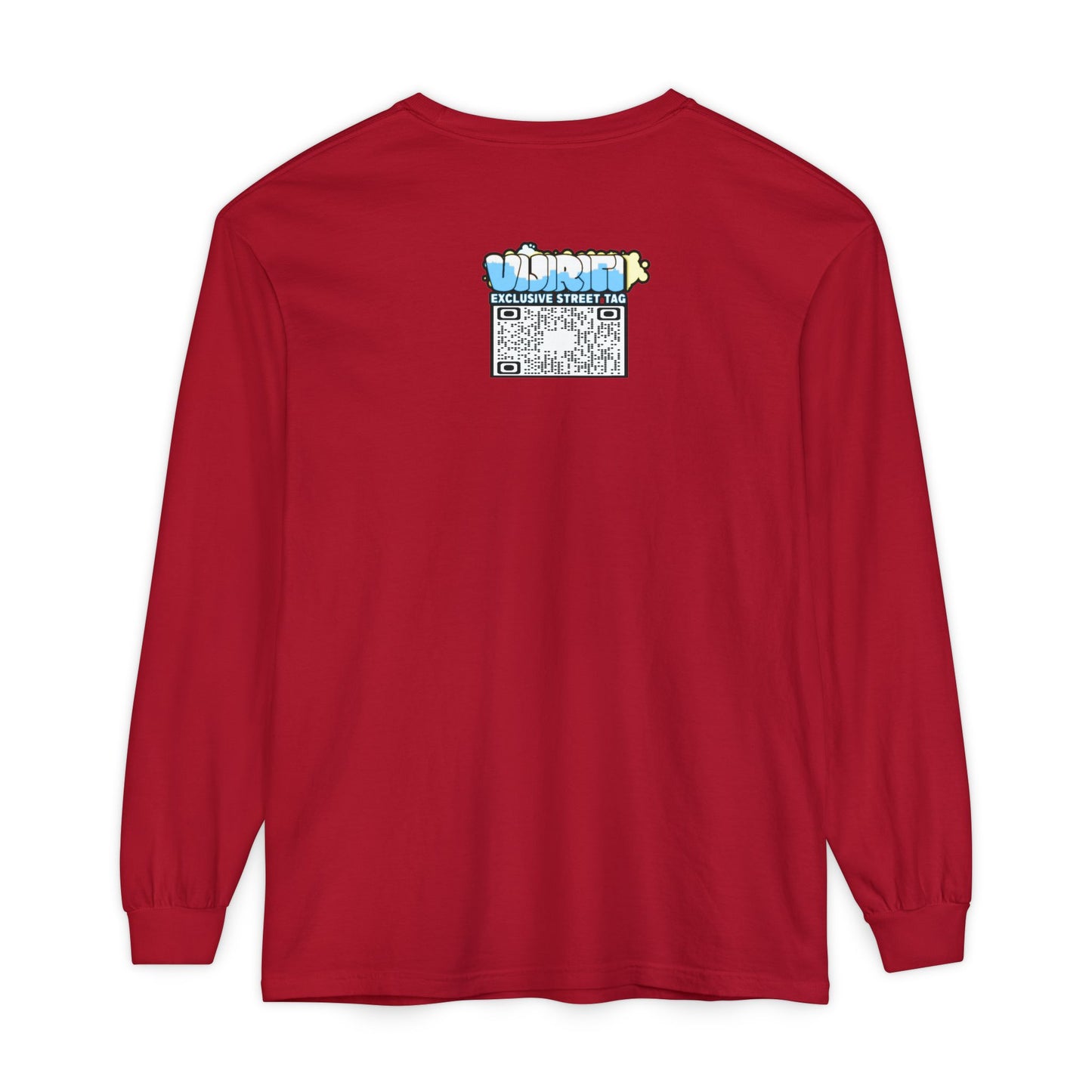 Exclusive Street Tag Long Sleeve Tee, Unisex Graphic Tee, Streetwear T-Shirt, Casual Wear, Trendy Gift, Urban Fashion