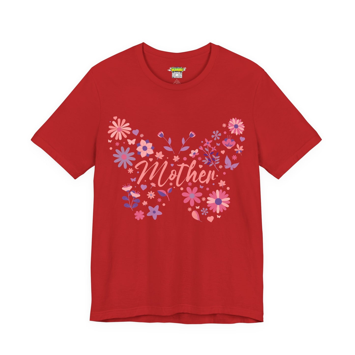 Butterfly Mother T-Shirt, Unisex Tee for Mom, Floral Gift, Birthday Present, Mother's Day Apparel, Cute Butterfly Design