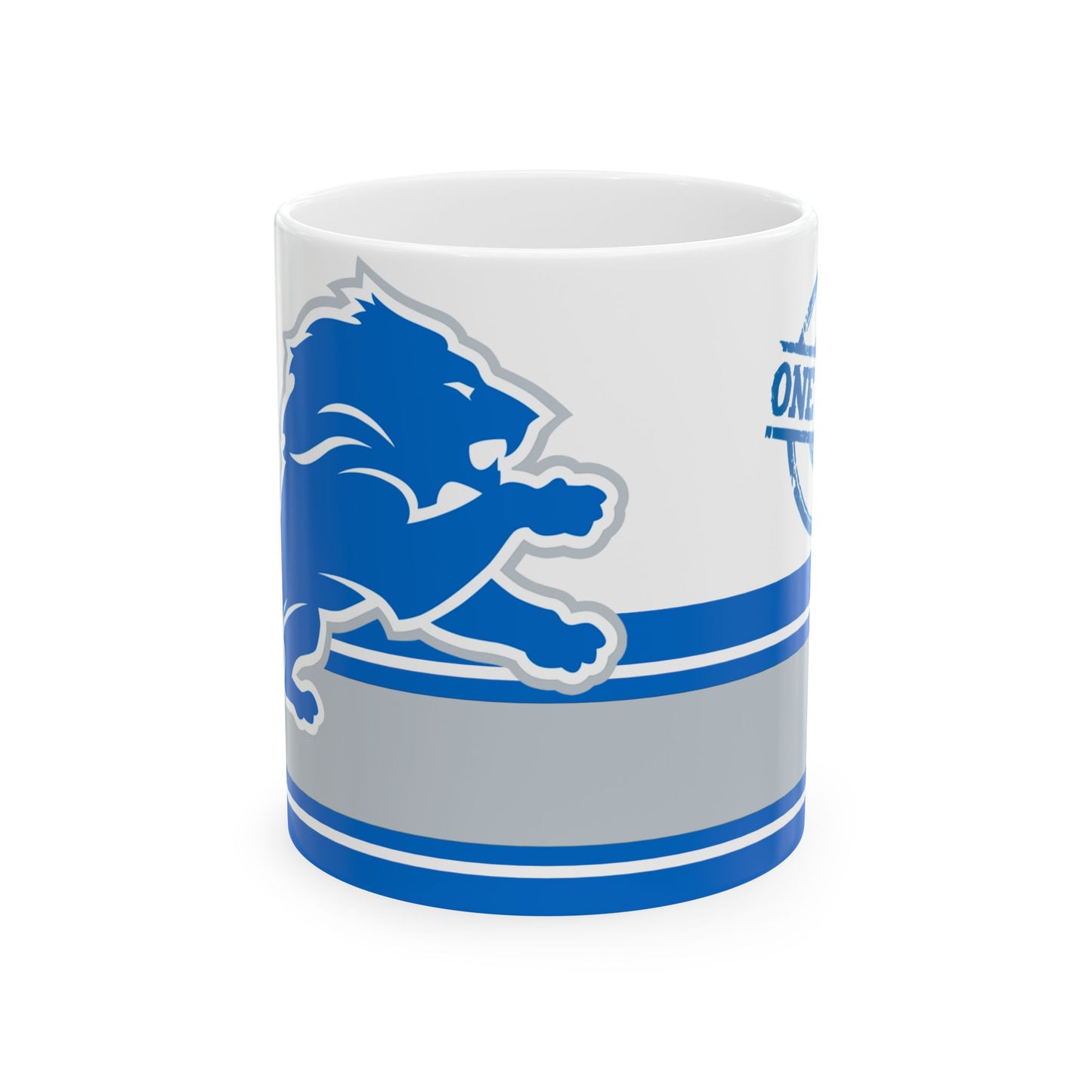 Detroit Lions Ceramic Coffee Mug - Perfect Gift for Fans, 11oz & 15oz Sizes, NFL Team Merchandise, Sports Collectible, Game Day Essential