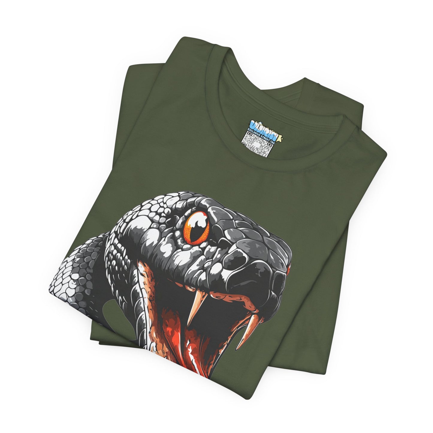 Serpentine Unisex Tee, Graphic Snake Shirt, Unique Gift, Festival Wear, Casual Outfit, Statement T-Shirt