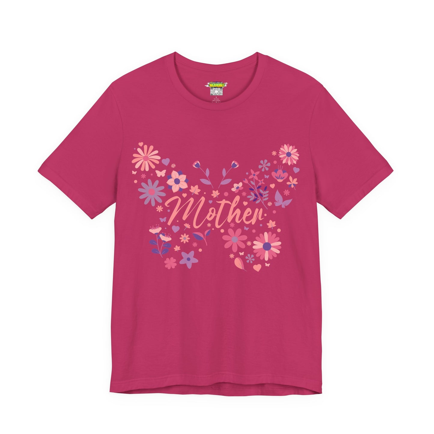 Butterfly Mother T-Shirt, Unisex Tee for Mom, Floral Gift, Birthday Present, Mother's Day Apparel, Cute Butterfly Design