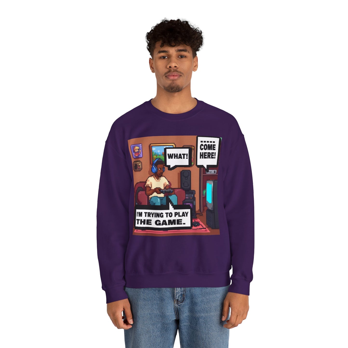 I'm trying to play the game Crewneck Sweatshirt