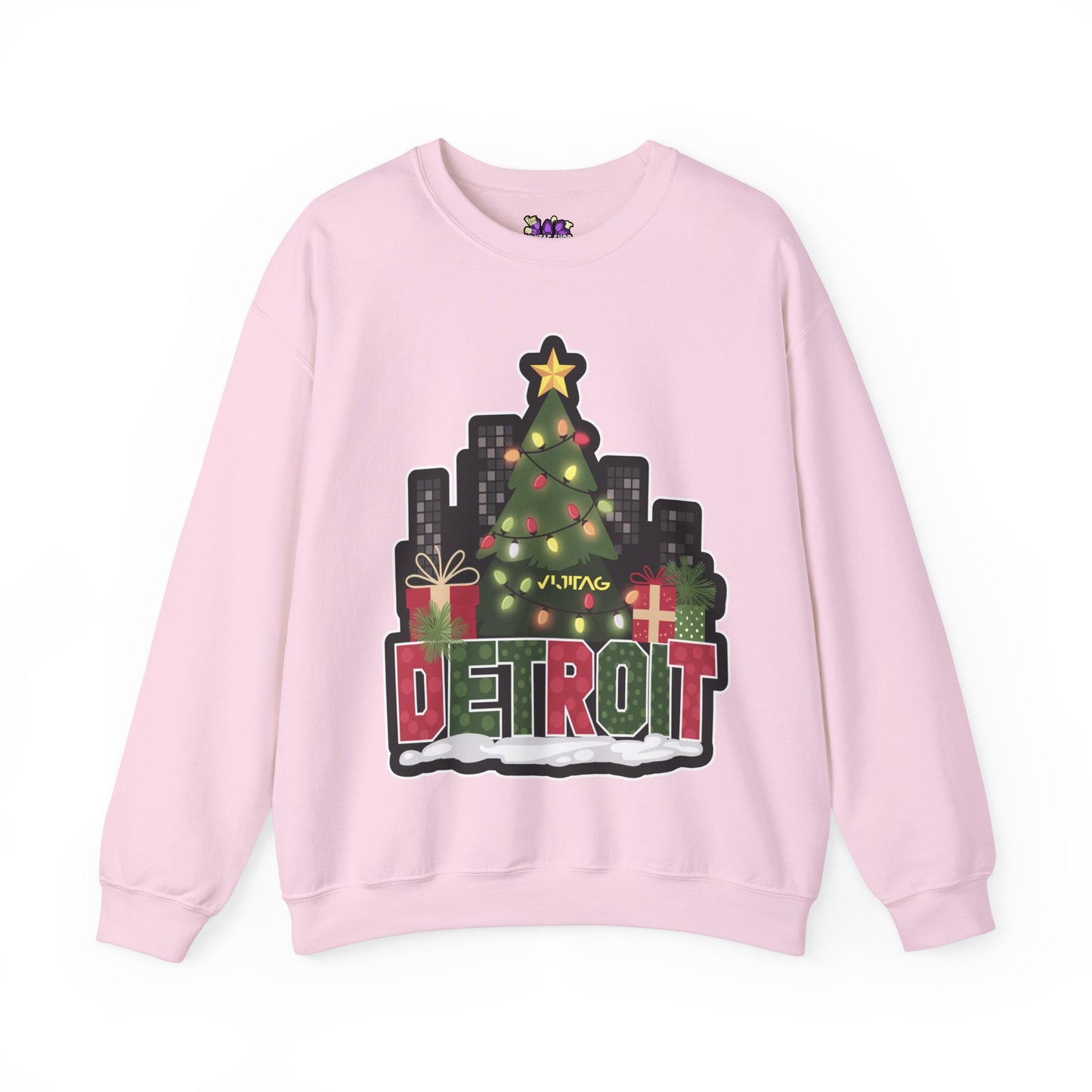 Detroit Christmas Crewneck Sweatshirt
