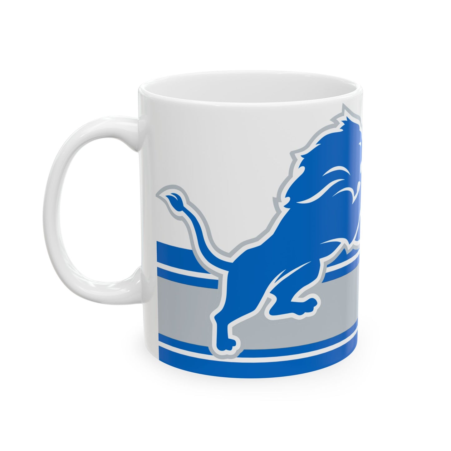 Detroit Lions Ceramic Coffee Mug - Perfect Gift for Fans, 11oz & 15oz Sizes, NFL Team Merchandise, Sports Collectible, Game Day Essential