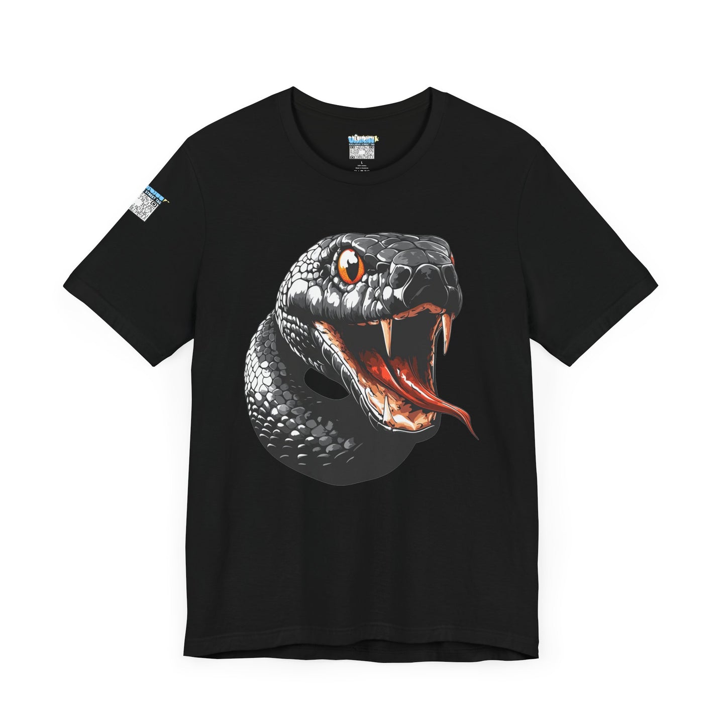 Serpentine Unisex Tee, Graphic Snake Shirt, Unique Gift, Festival Wear, Casual Outfit, Statement T-Shirt