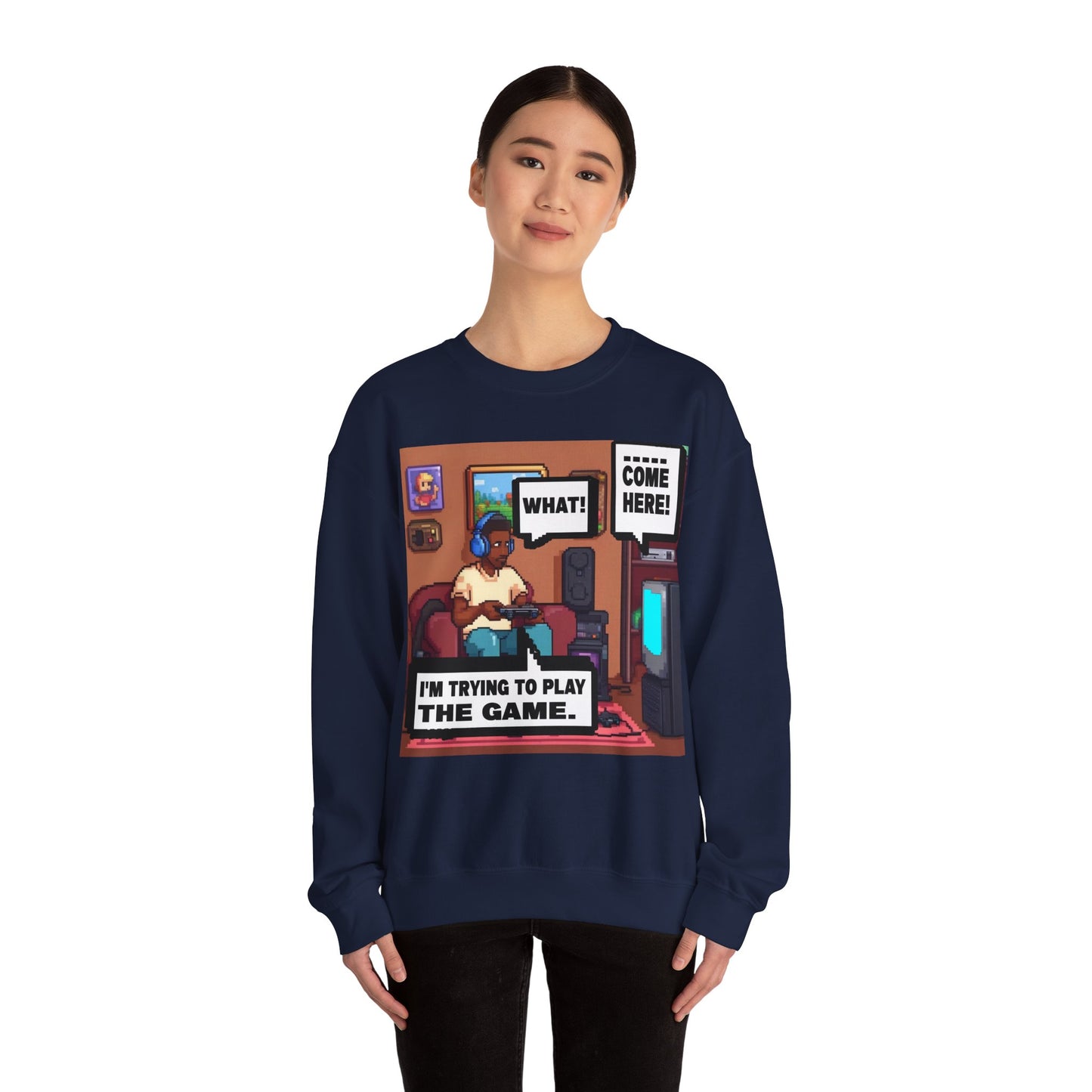 I'm trying to play the game Crewneck Sweatshirt