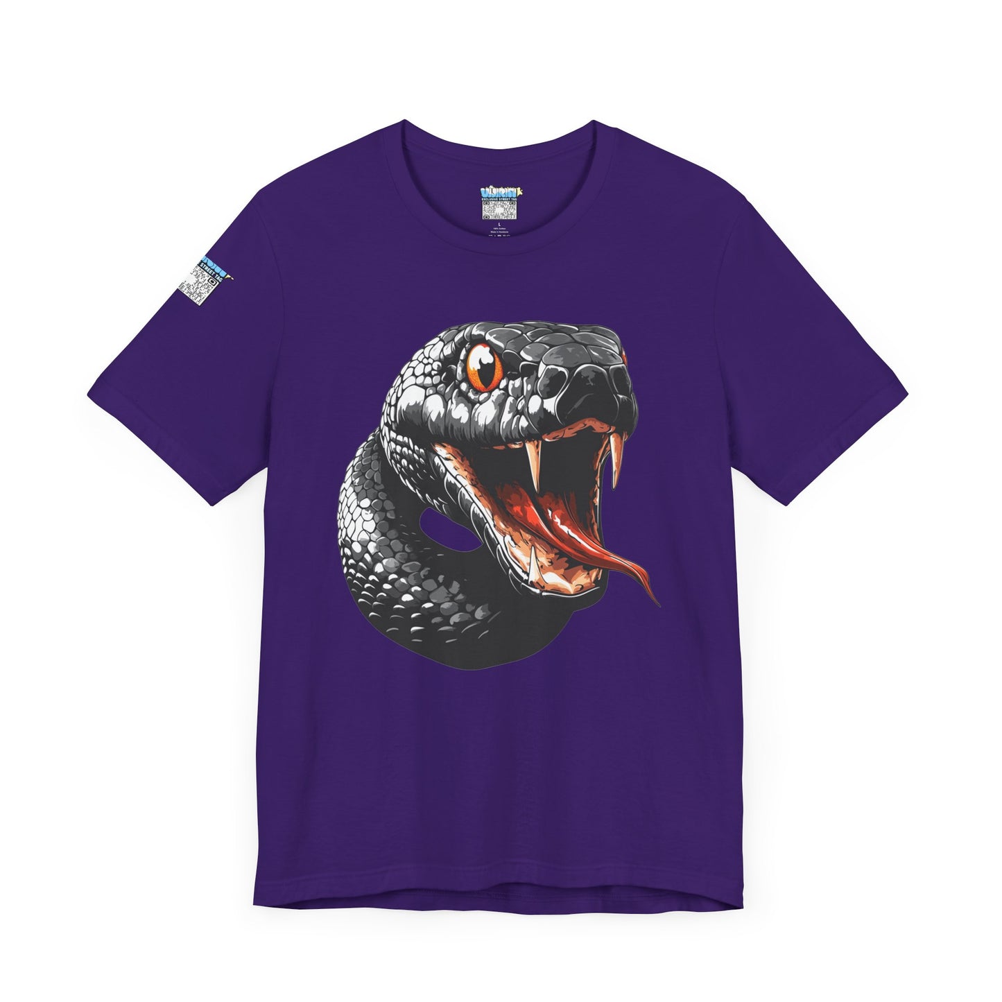 Serpentine Unisex Tee, Graphic Snake Shirt, Unique Gift, Festival Wear, Casual Outfit, Statement T-Shirt