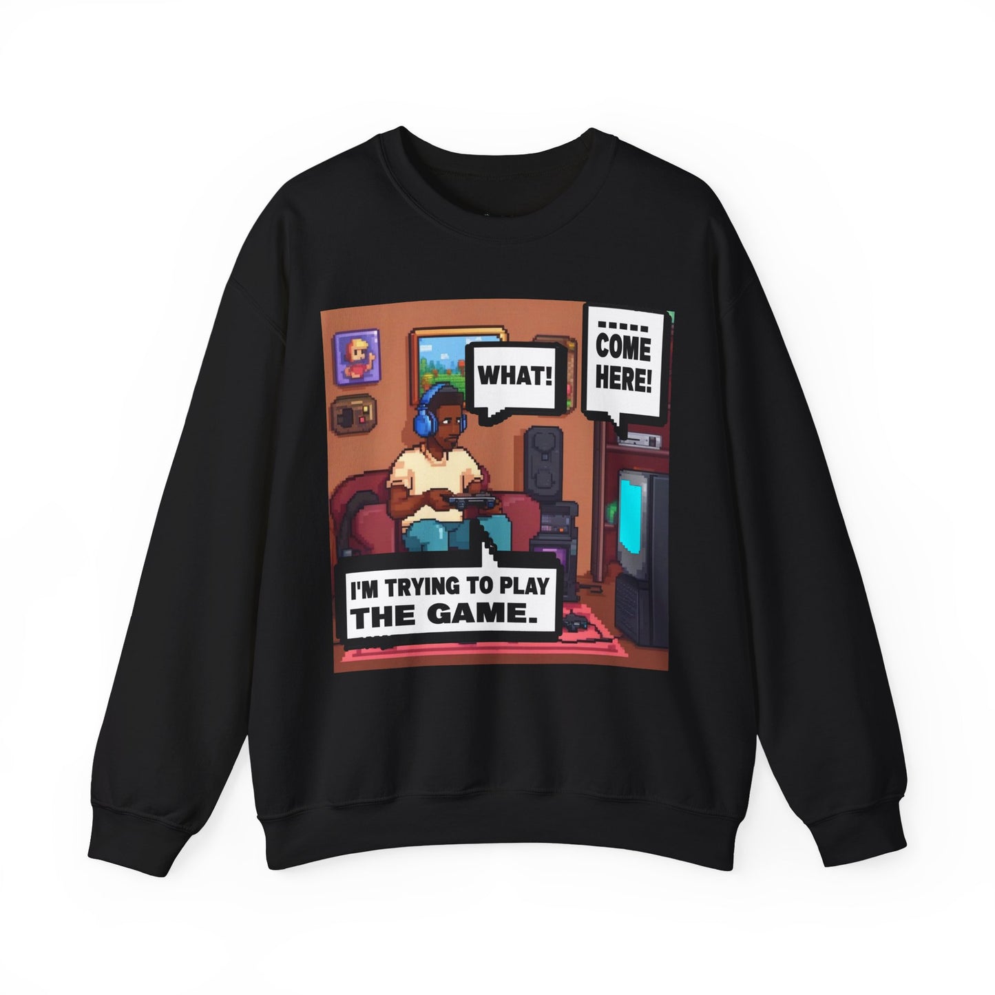 I'm trying to play the game Crewneck Sweatshirt