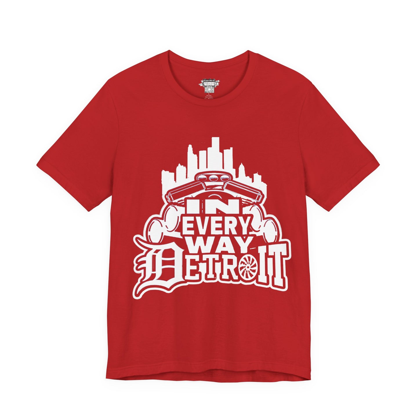 Detroit Big Pipes Unisex Tee, City Pride Shirt, Automotive Enthusiast Top, Casual Wear, Gift for Detroit Lovers