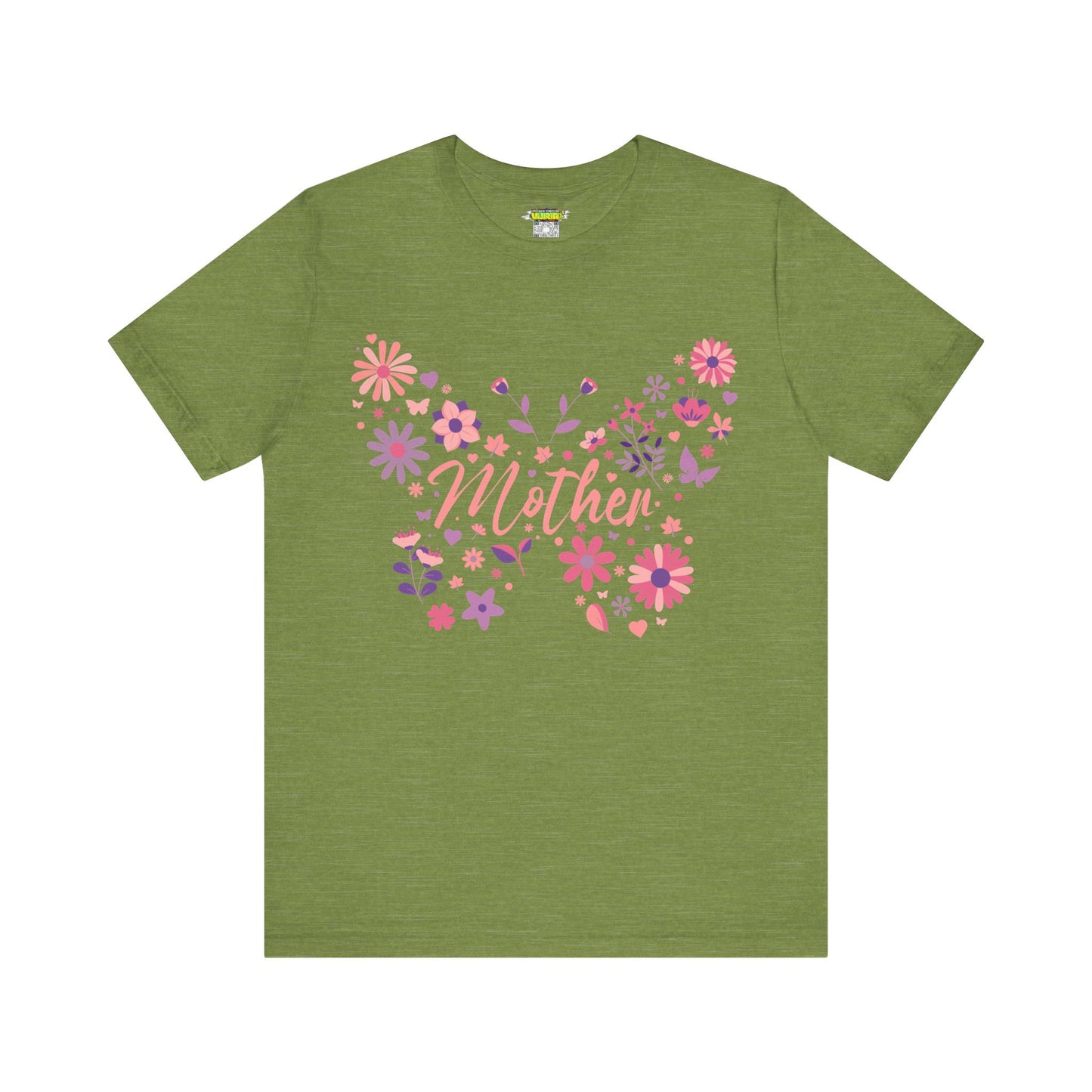 Butterfly Mother T-Shirt, Unisex Tee for Mom, Floral Gift, Birthday Present, Mother's Day Apparel, Cute Butterfly Design