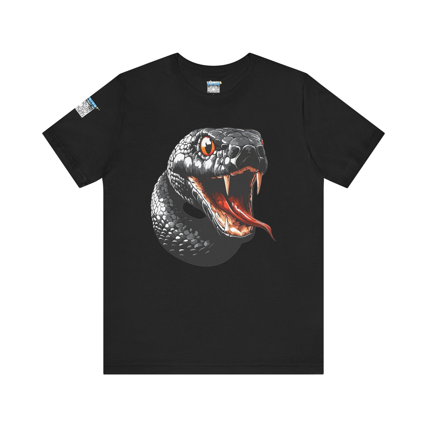 Serpentine Unisex Tee, Graphic Snake Shirt, Unique Gift, Festival Wear, Casual Outfit, Statement T-Shirt