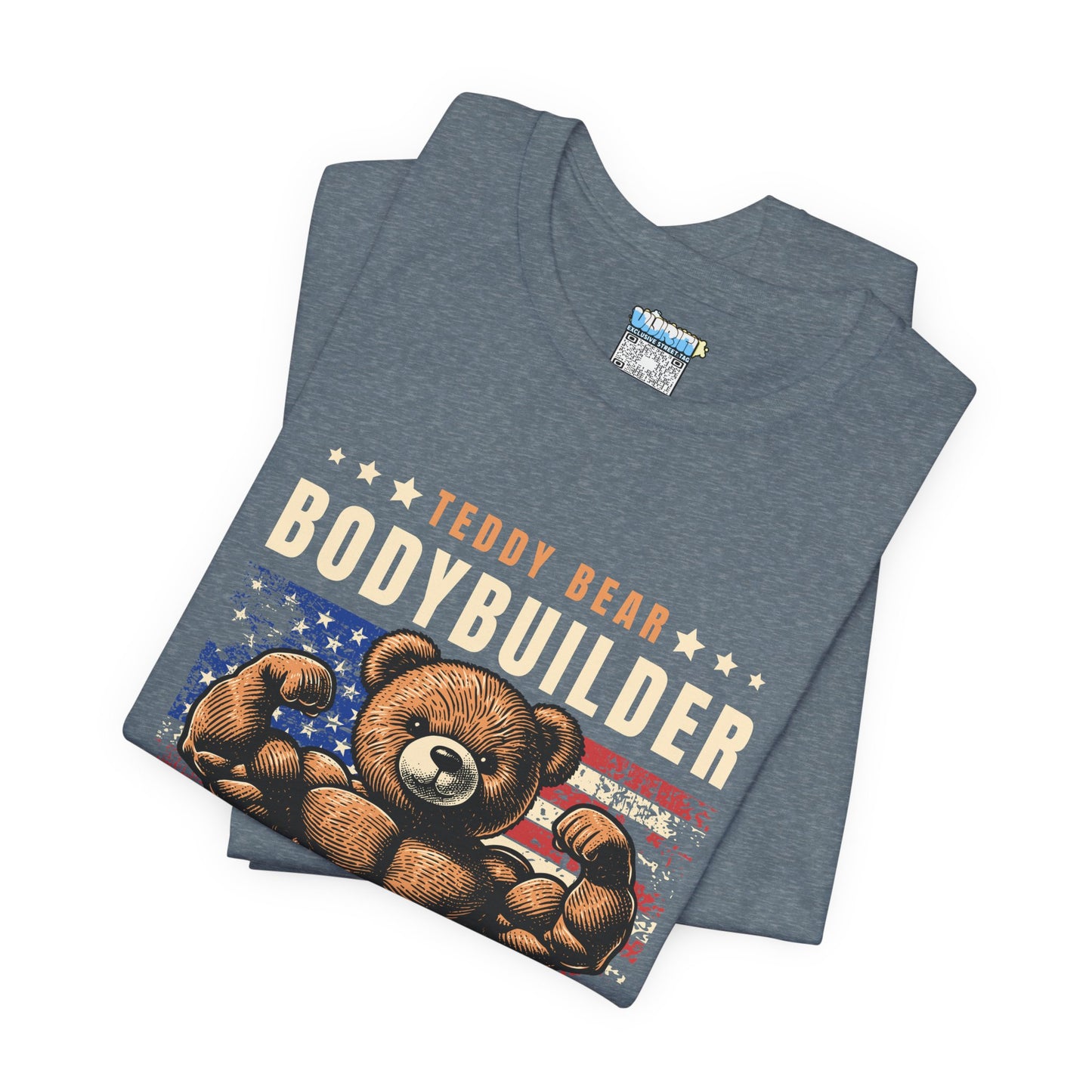 Teddy Bear Bodybuilder Tee | Unisex Jersey Shirt | Fun Fitness Apparel