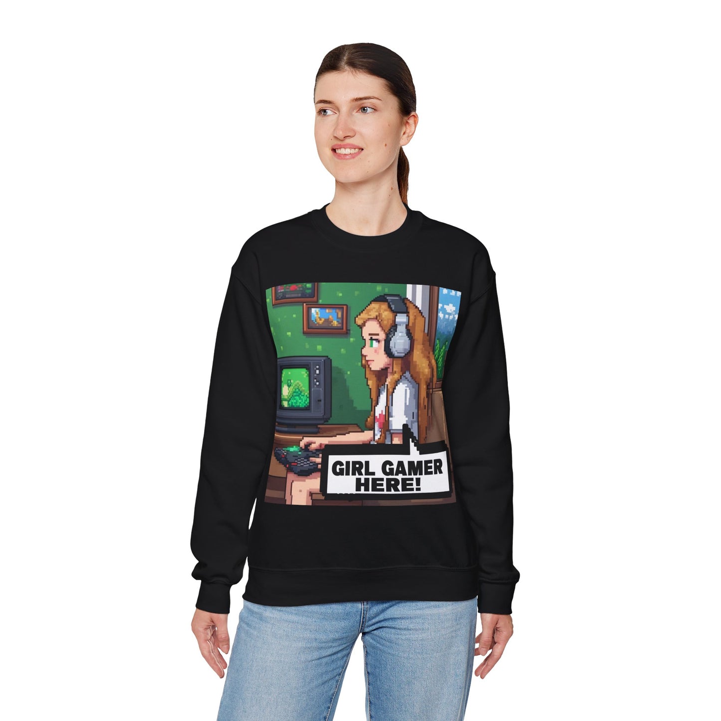 Retro Gamer Sweatshirt | Cozy Crewneck for Gaming Lovers, Video Game Gift, Casual Wear, Unisex Apparel, Perfect for Gamers