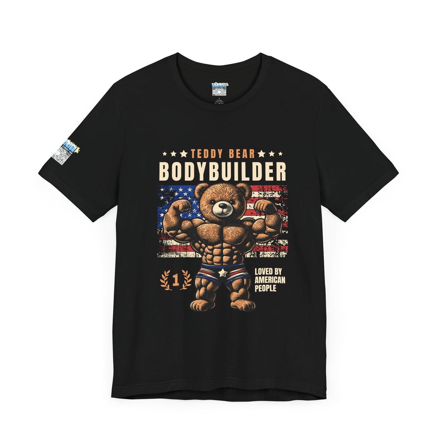 Teddy Bear Bodybuilder Tee | Unisex Jersey Shirt | Fun Fitness Apparel