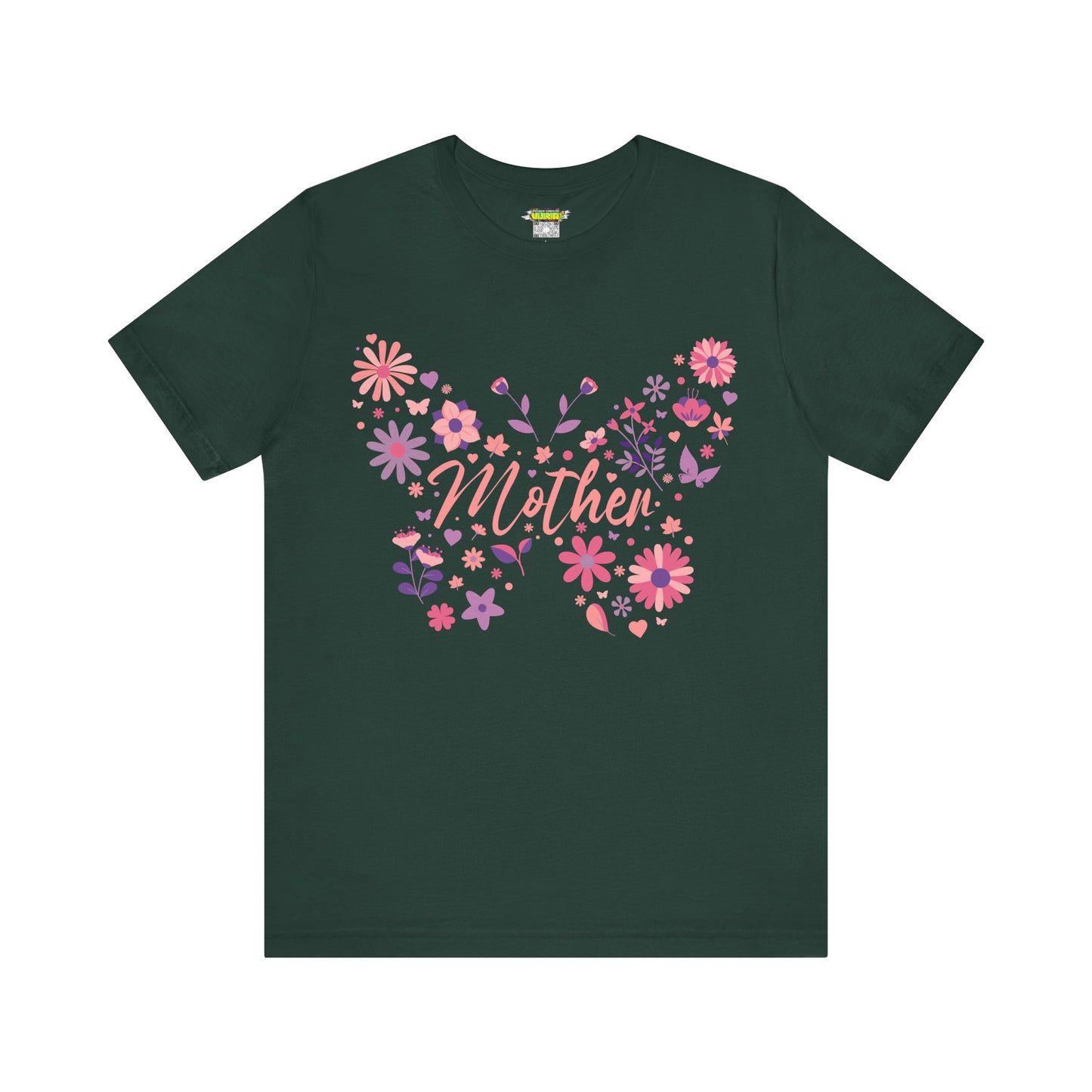 Butterfly Mother T-Shirt, Unisex Tee for Mom, Floral Gift, Birthday Present, Mother's Day Apparel, Cute Butterfly Design