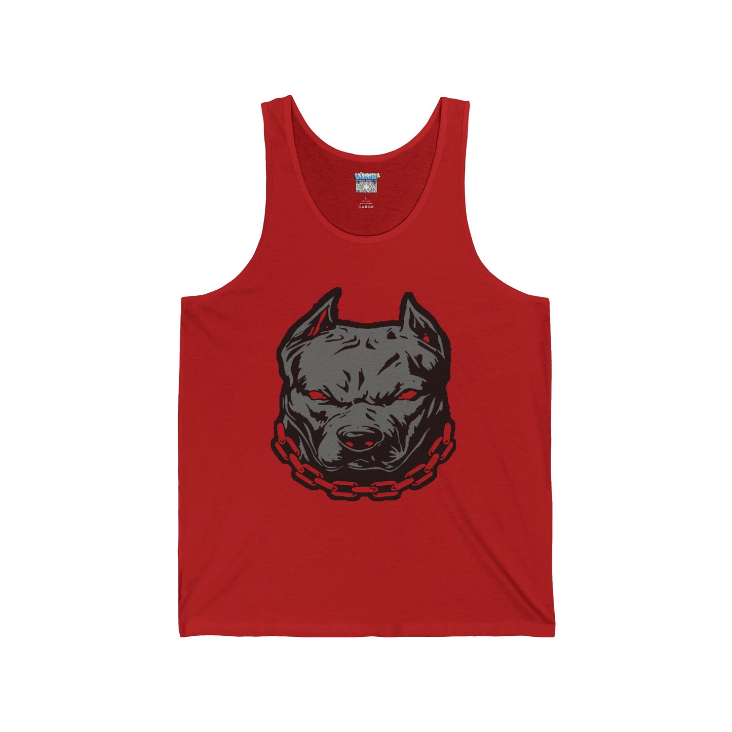 Pit Bull Graphic Unisex Jersey Tank - Bold & Edgy Dog Lover's Apparel