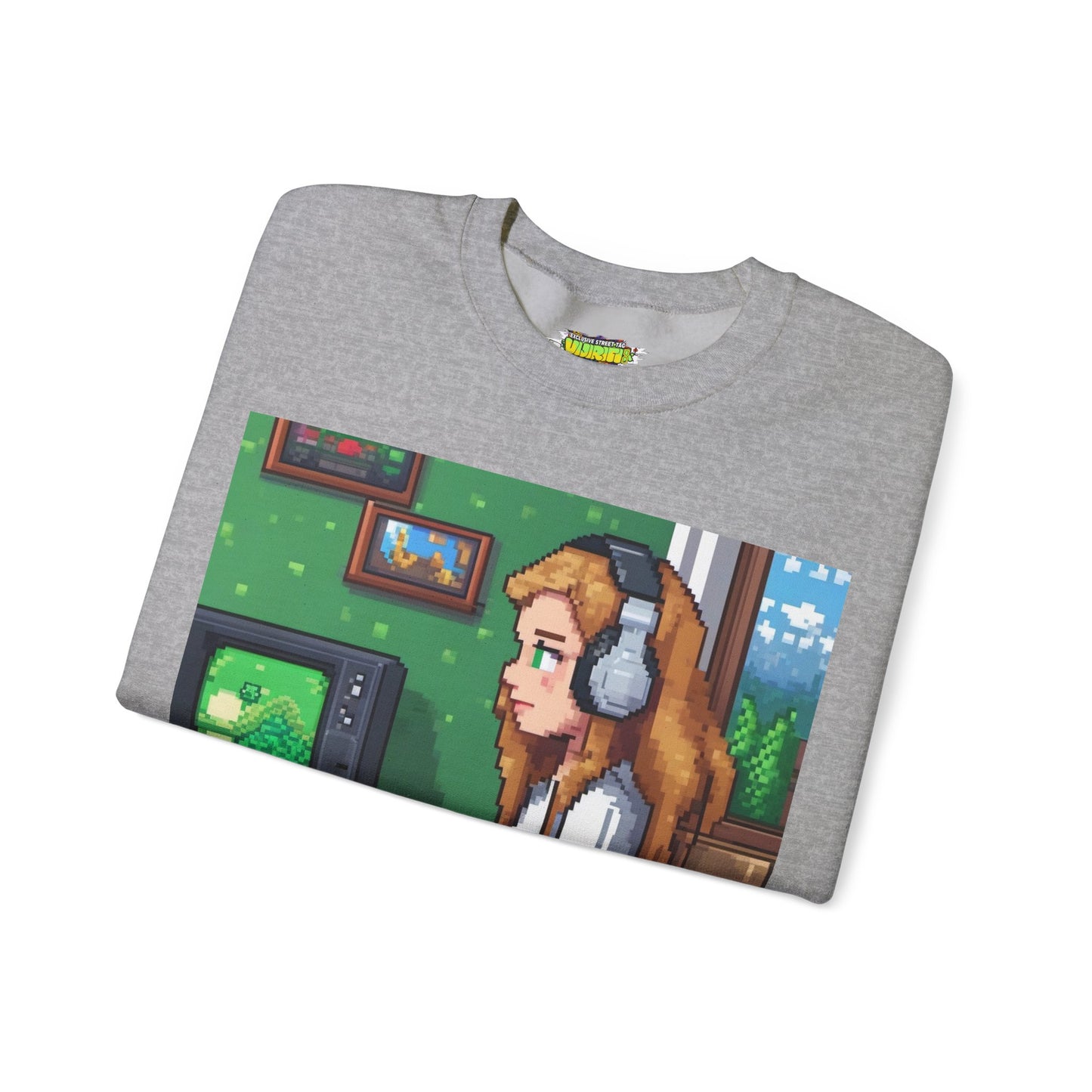 Retro Gamer Sweatshirt | Cozy Crewneck for Gaming Lovers, Video Game Gift, Casual Wear, Unisex Apparel, Perfect for Gamers
