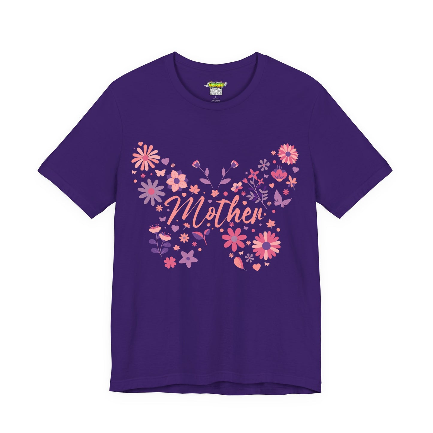 Butterfly Mother T-Shirt, Unisex Tee for Mom, Floral Gift, Birthday Present, Mother's Day Apparel, Cute Butterfly Design