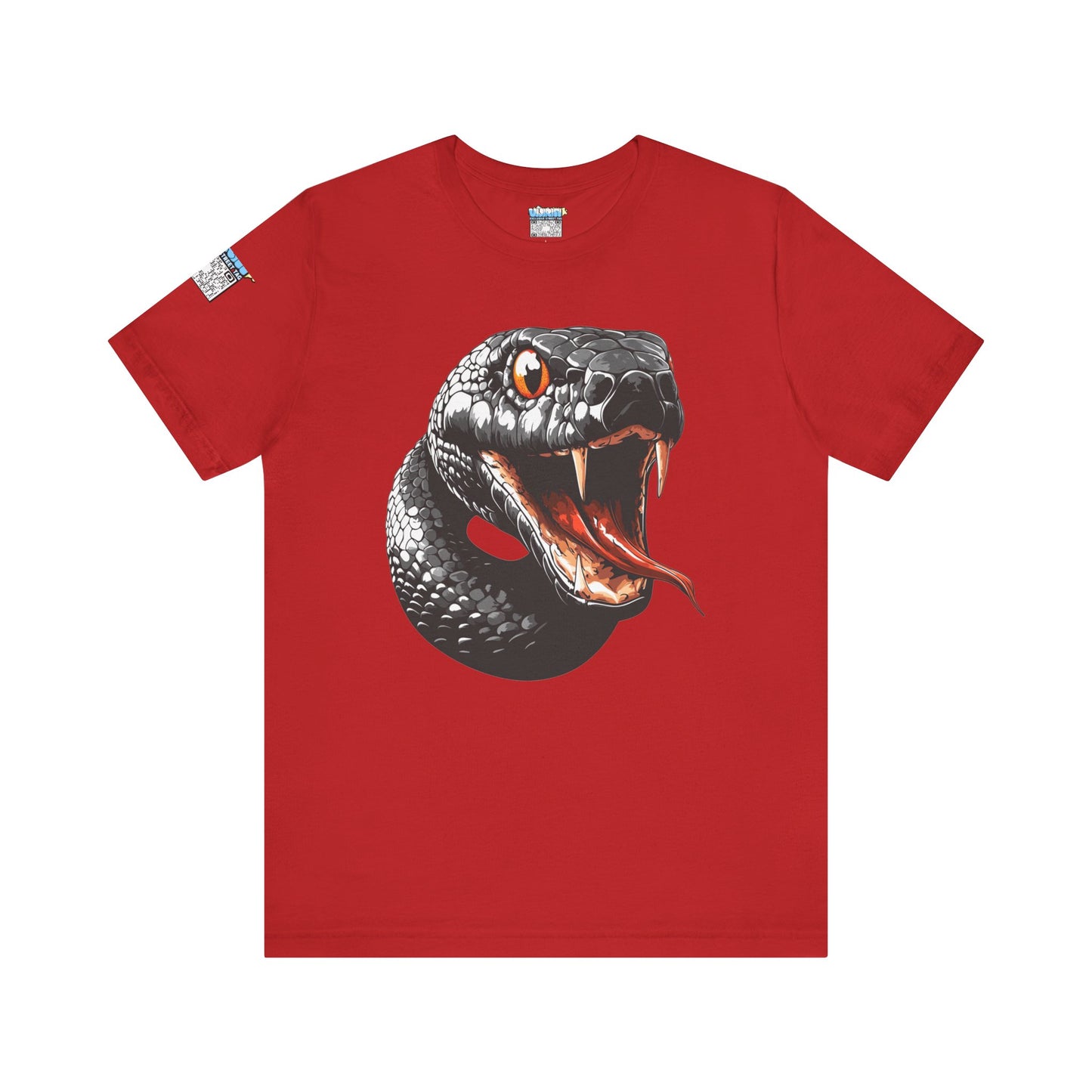Serpentine Unisex Tee, Graphic Snake Shirt, Unique Gift, Festival Wear, Casual Outfit, Statement T-Shirt