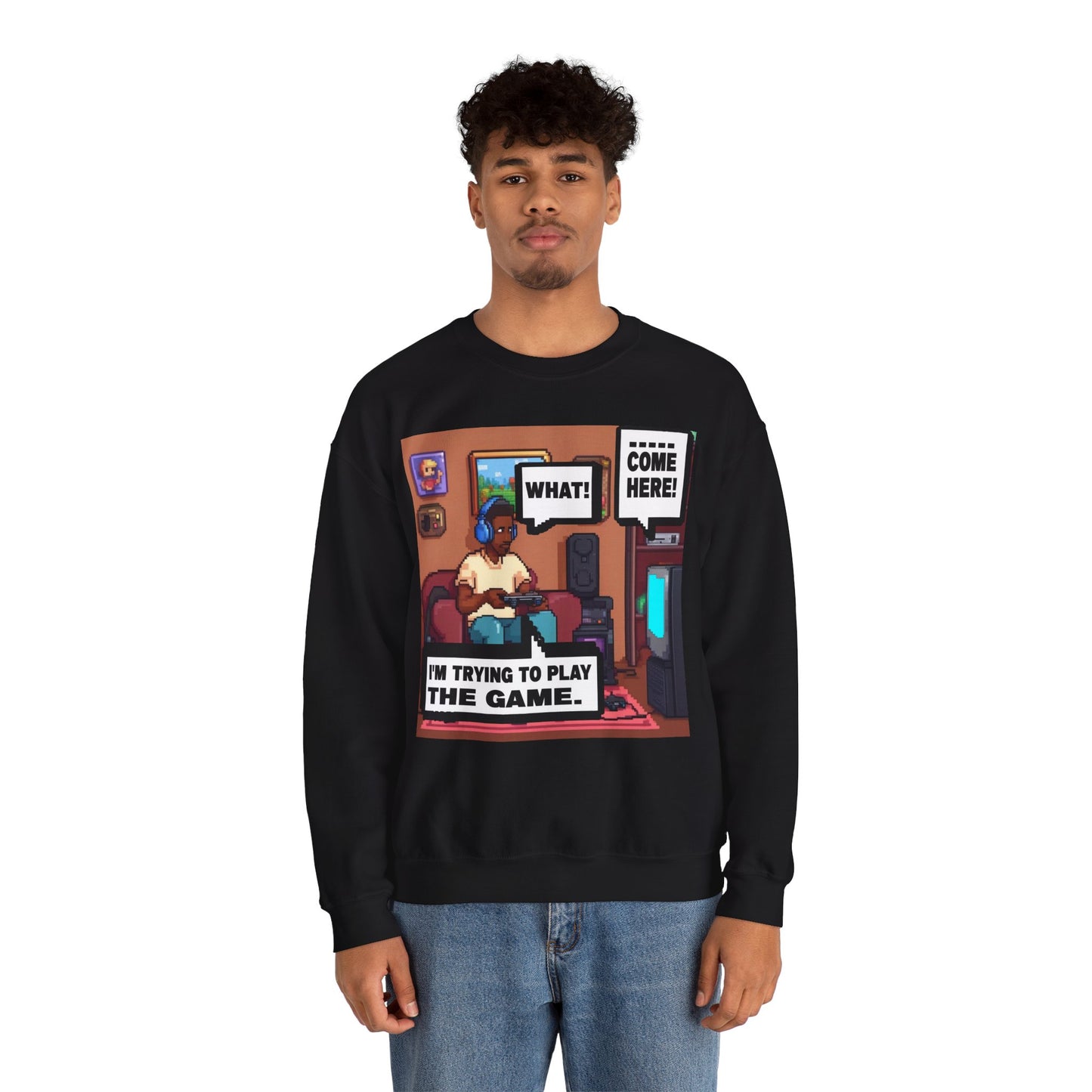I'm trying to play the game Crewneck Sweatshirt