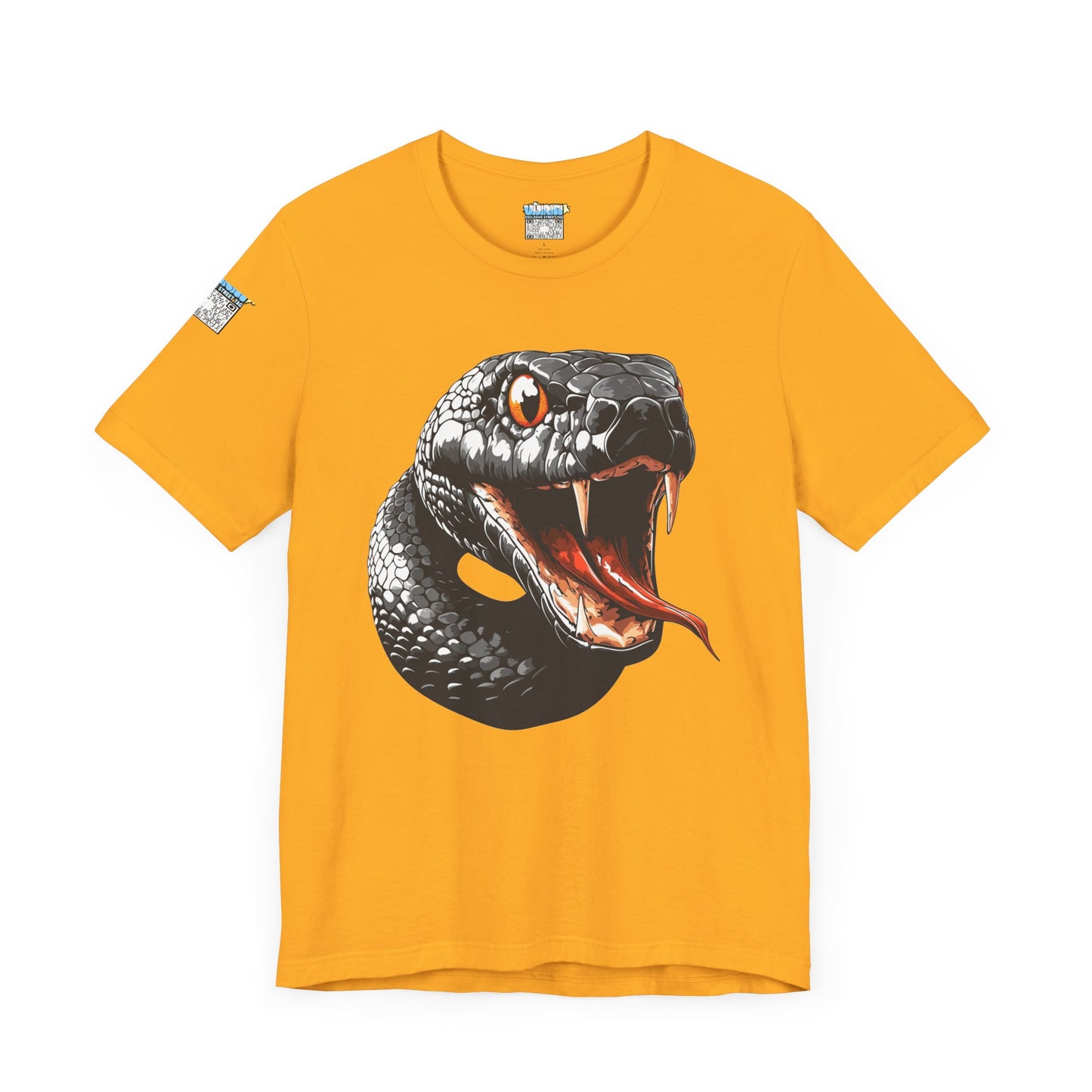 Serpentine Unisex Tee, Graphic Snake Shirt, Unique Gift, Festival Wear, Casual Outfit, Statement T-Shirt