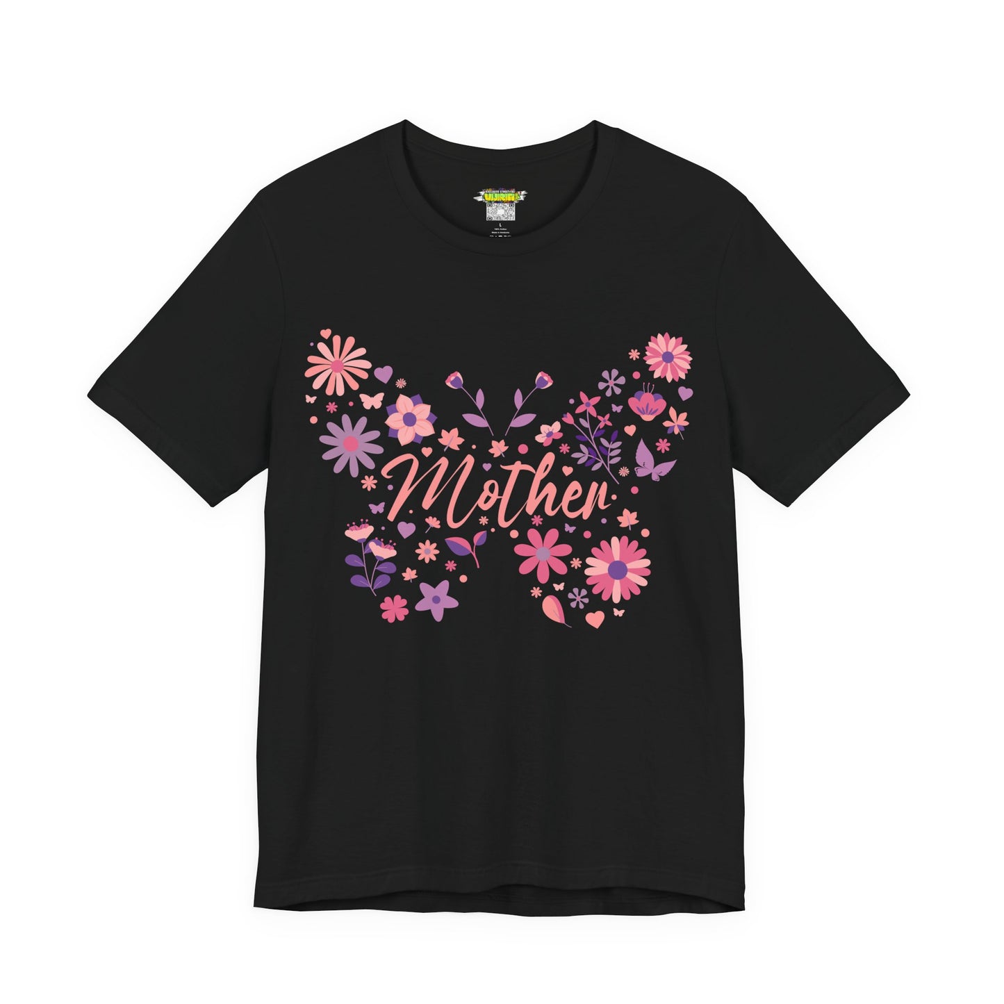 Butterfly Mother T-Shirt, Unisex Tee for Mom, Floral Gift, Birthday Present, Mother's Day Apparel, Cute Butterfly Design