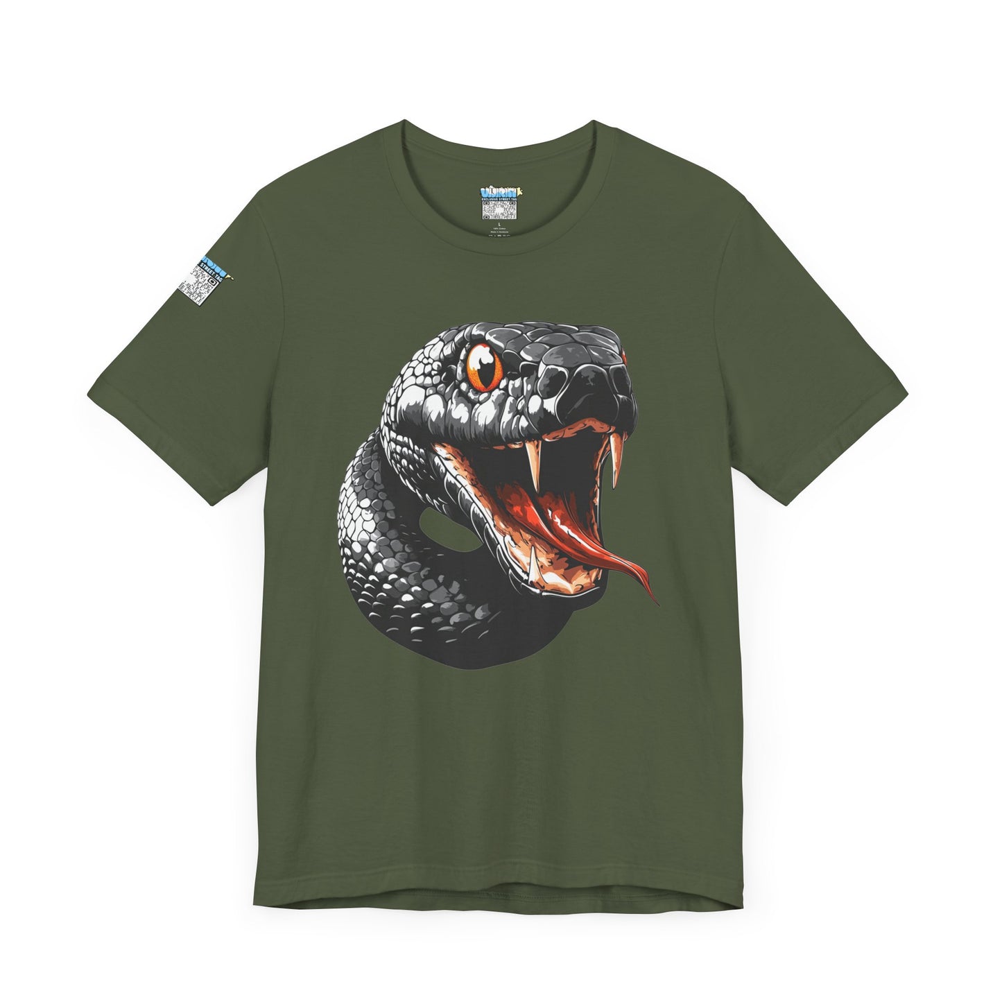 Serpentine Unisex Tee, Graphic Snake Shirt, Unique Gift, Festival Wear, Casual Outfit, Statement T-Shirt