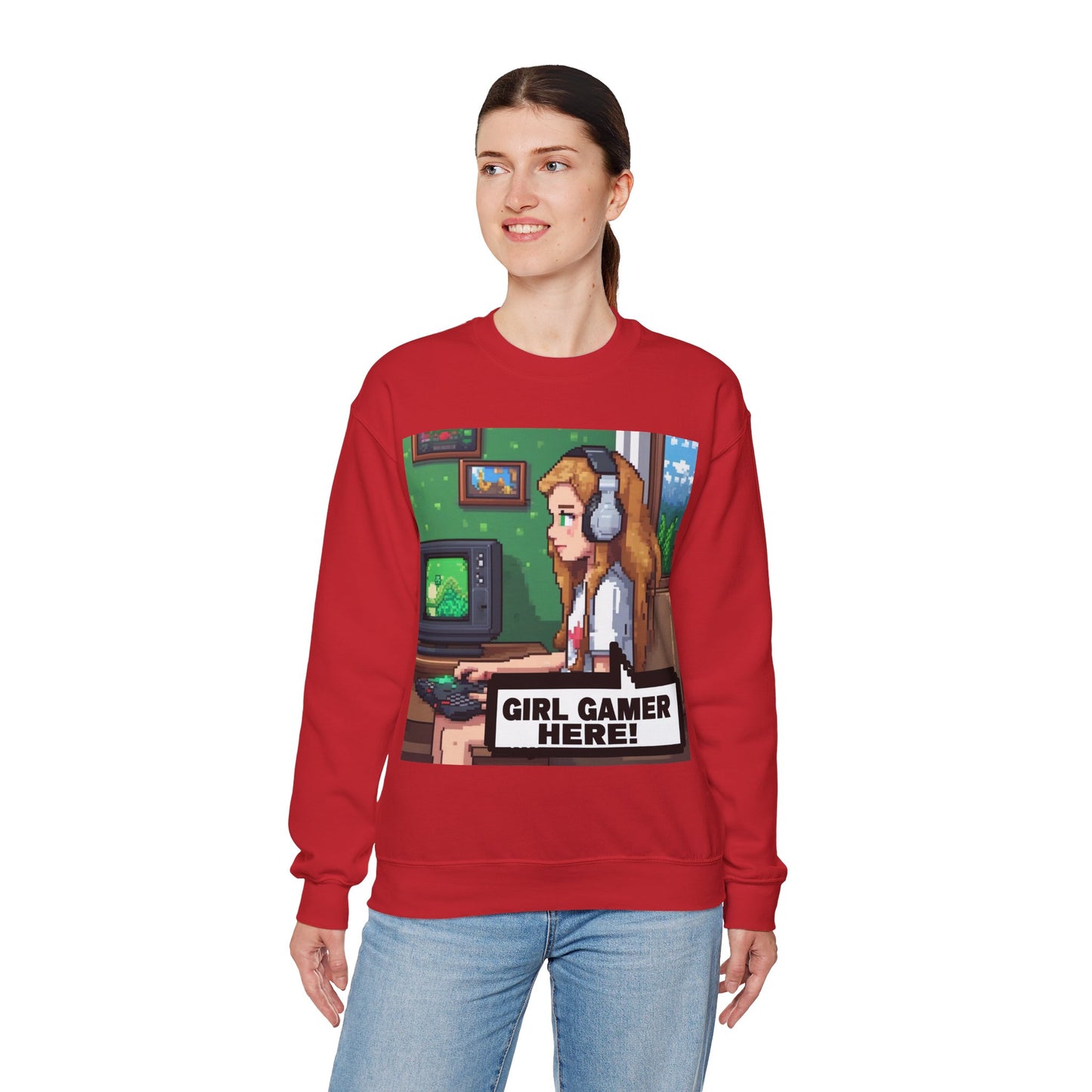 Retro Gamer Sweatshirt | Cozy Crewneck for Gaming Lovers, Video Game Gift, Casual Wear, Unisex Apparel, Perfect for Gamers