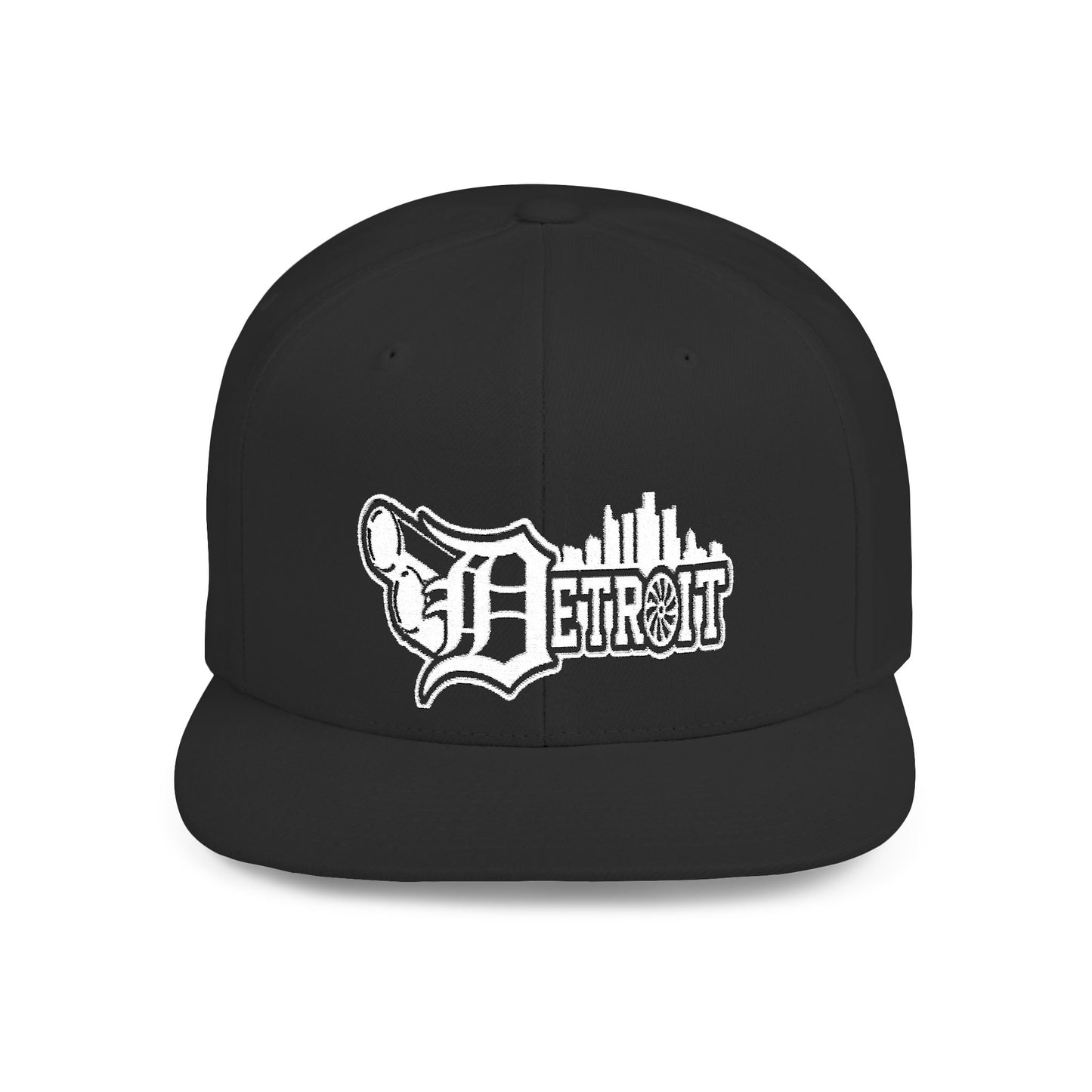 Big pipes detroit Flat Bill Snapback