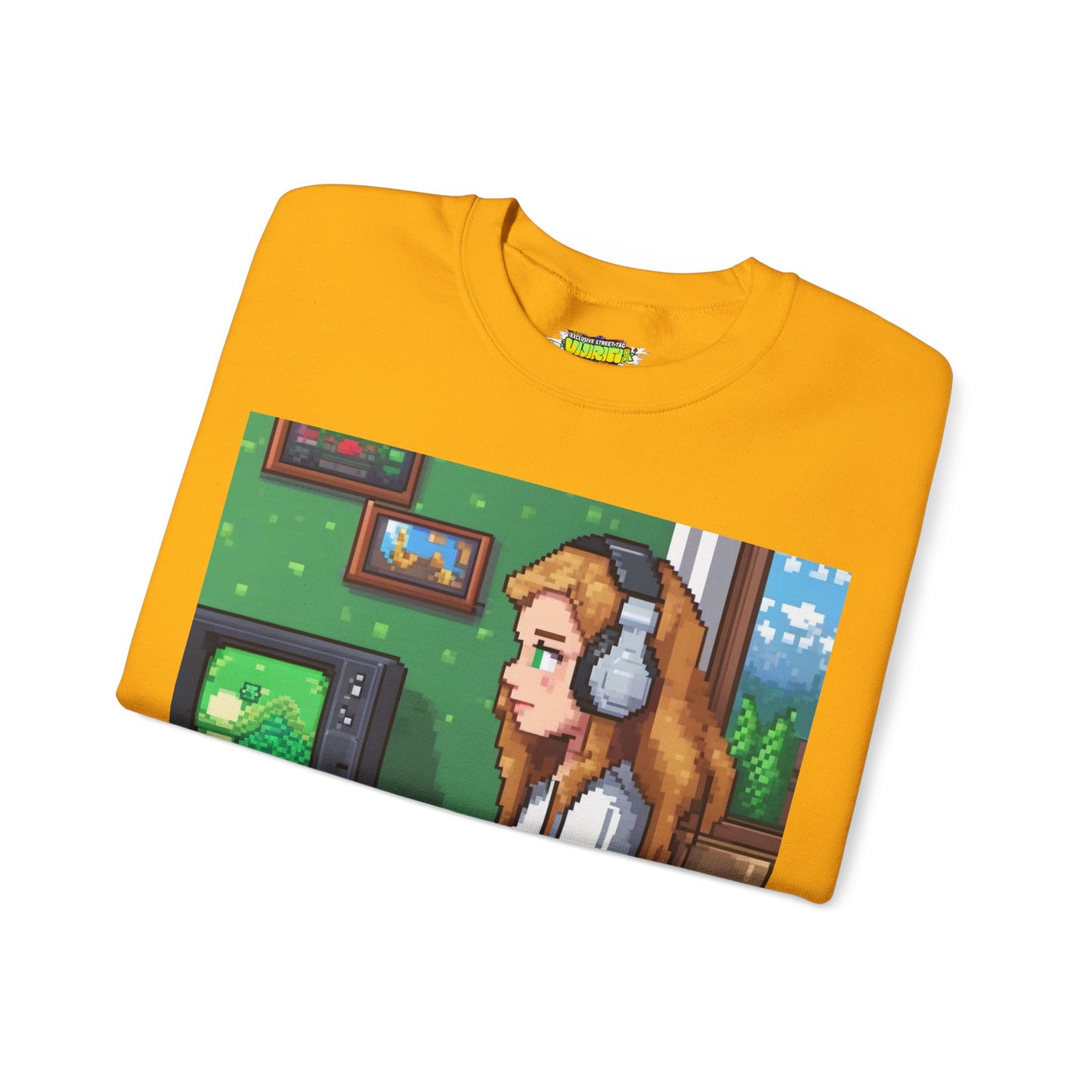 Retro Gamer Sweatshirt | Cozy Crewneck for Gaming Lovers, Video Game Gift, Casual Wear, Unisex Apparel, Perfect for Gamers