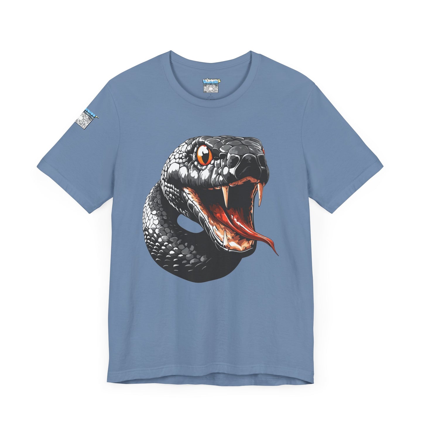 Serpentine Unisex Tee, Graphic Snake Shirt, Unique Gift, Festival Wear, Casual Outfit, Statement T-Shirt