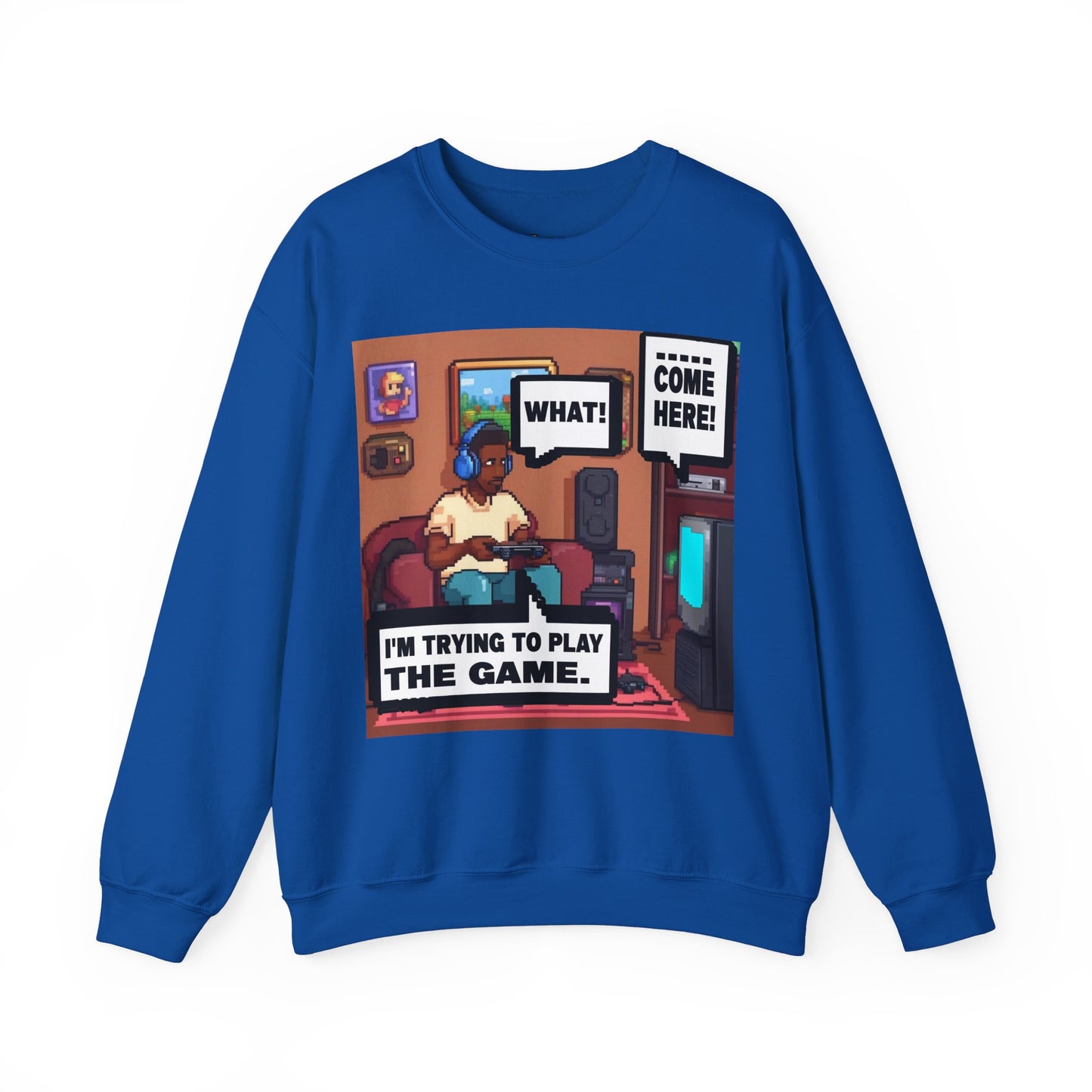 I'm trying to play the game Crewneck Sweatshirt