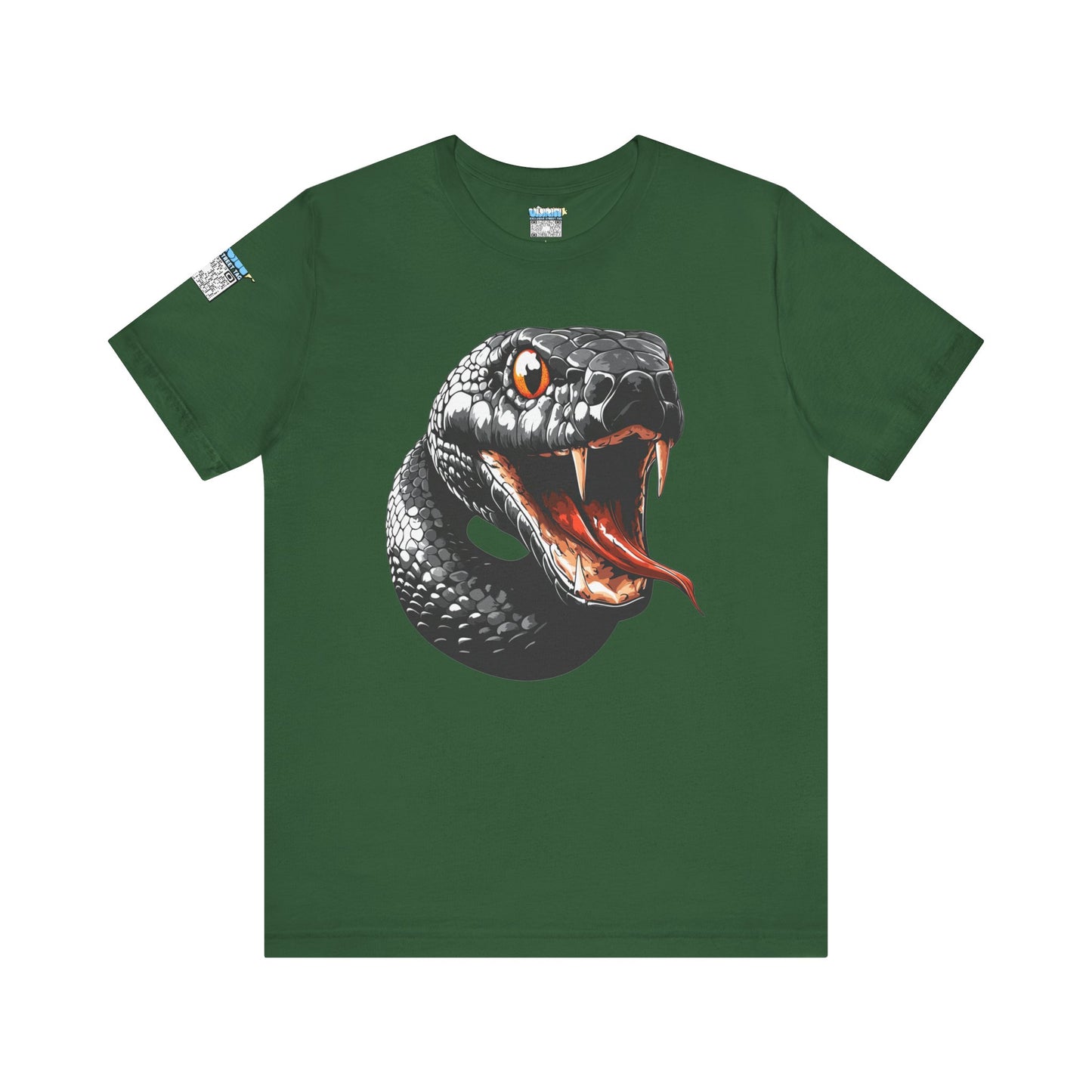 Serpentine Unisex Tee, Graphic Snake Shirt, Unique Gift, Festival Wear, Casual Outfit, Statement T-Shirt