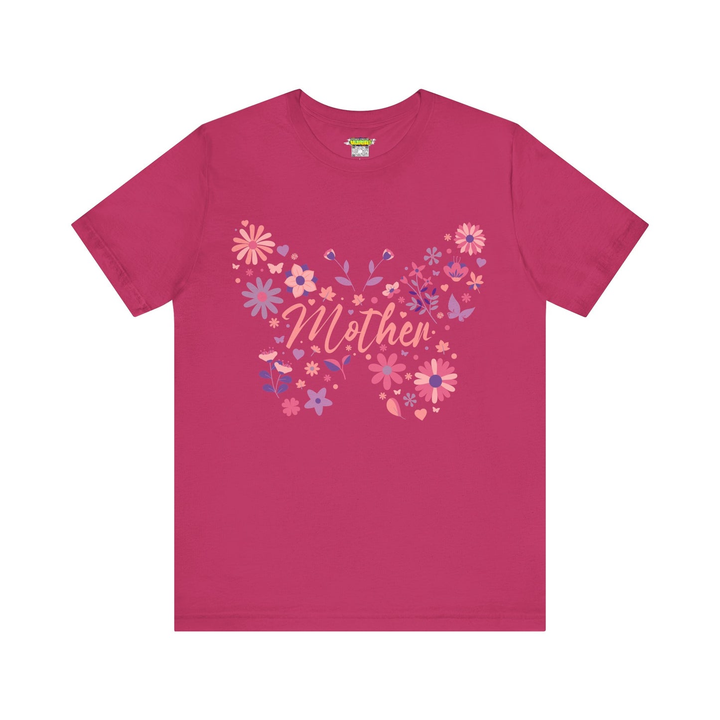 Butterfly Mother T-Shirt, Unisex Tee for Mom, Floral Gift, Birthday Present, Mother's Day Apparel, Cute Butterfly Design