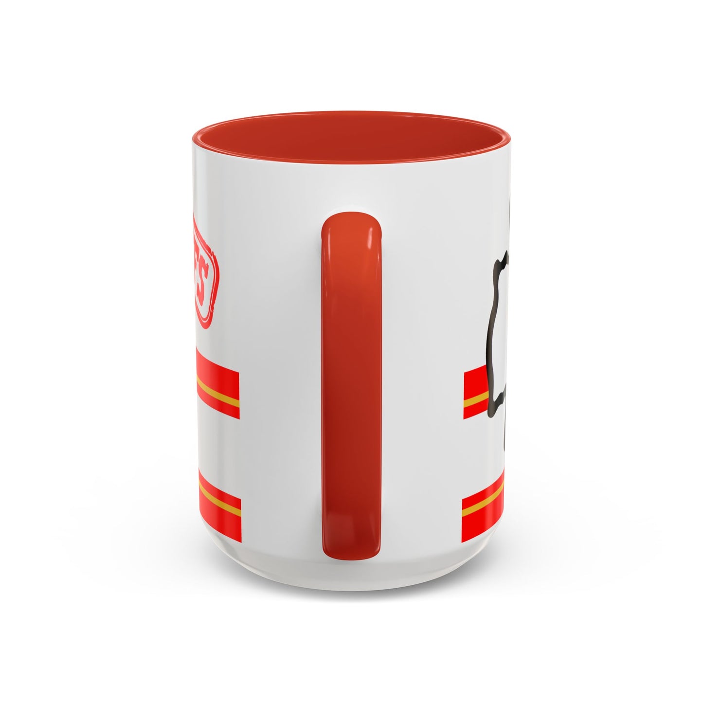 Kansas City Chiefs Accent Coffee Mug, NFL Game Day Mug, Sports Fan Gift, Tailgate Mug, Red and White Champion Cup