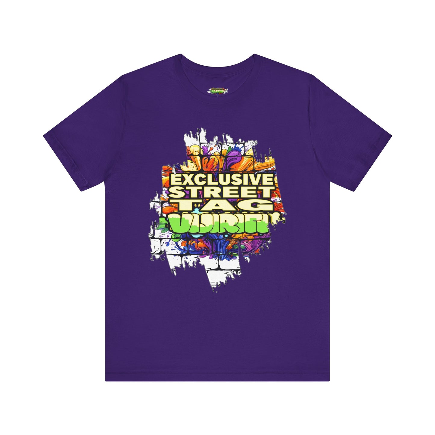 Exclusive Street Tag Unisex Tee, Urban Graphic Shirt, Cool Casual Wear, Streetwear, Gift for Skateboarders, Everyday Style
