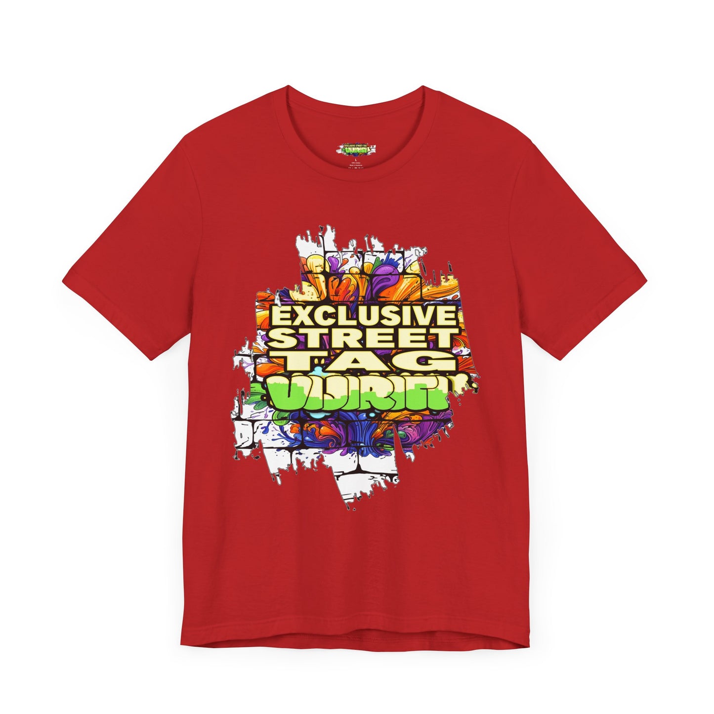 Exclusive Street Tag Unisex Tee, Urban Graphic Shirt, Cool Casual Wear, Streetwear, Gift for Skateboarders, Everyday Style