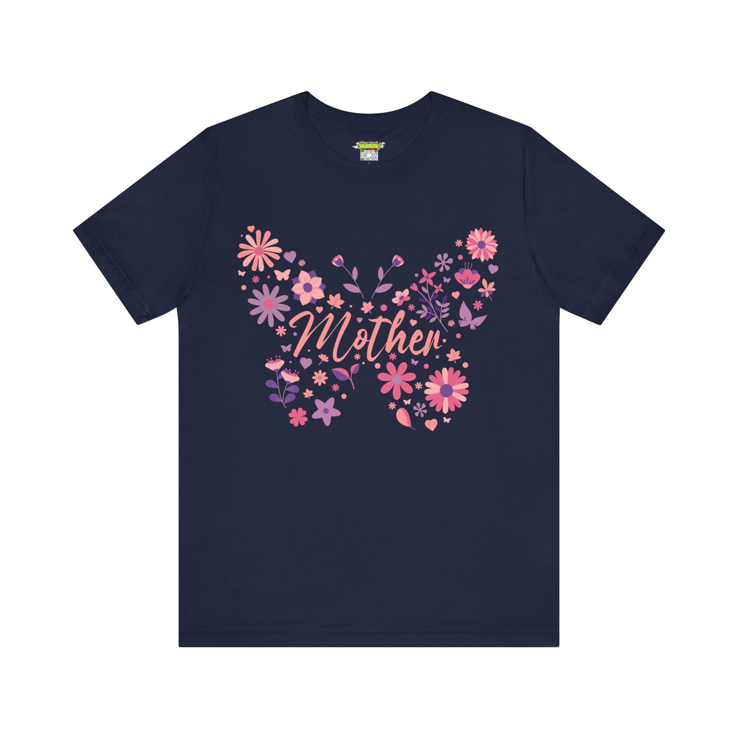 Butterfly Mother T-Shirt, Unisex Tee for Mom, Floral Gift, Birthday Present, Mother's Day Apparel, Cute Butterfly Design