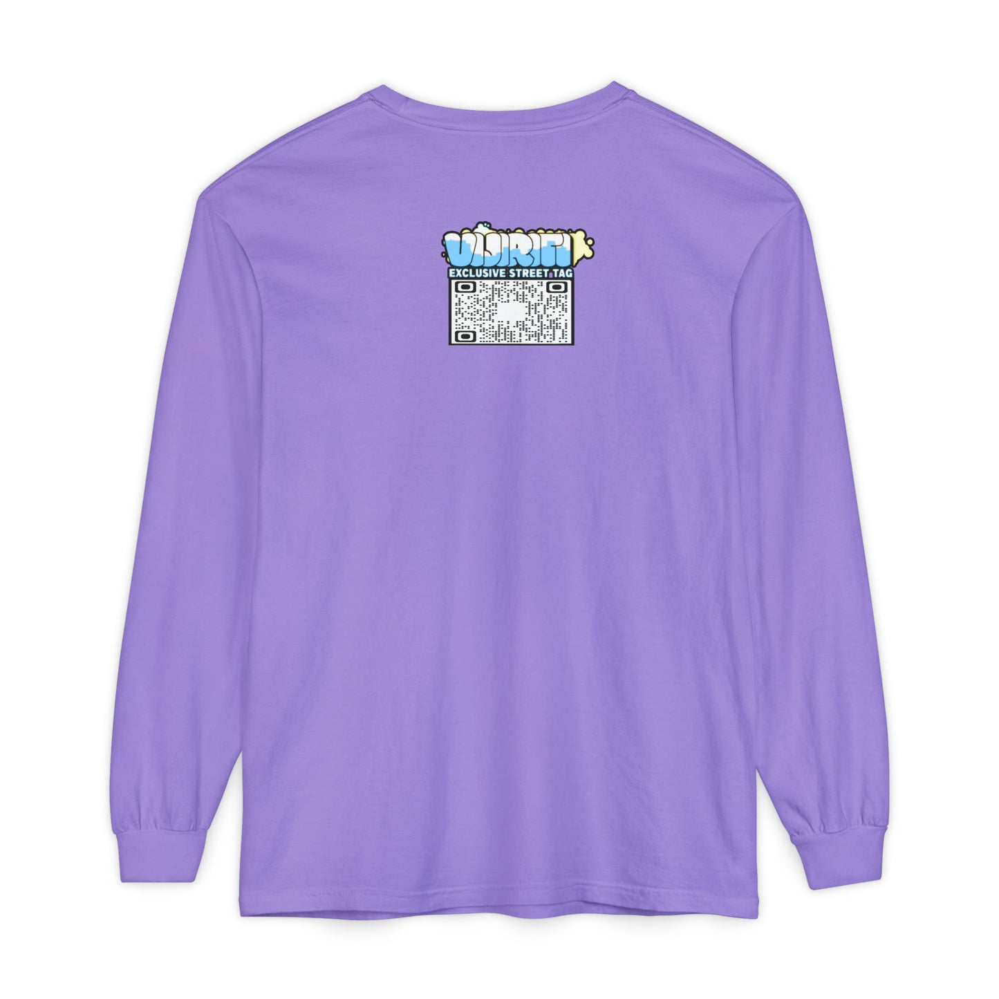 Exclusive Street Tag Long Sleeve Tee, Unisex Graphic Tee, Streetwear T-Shirt, Casual Wear, Trendy Gift, Urban Fashion