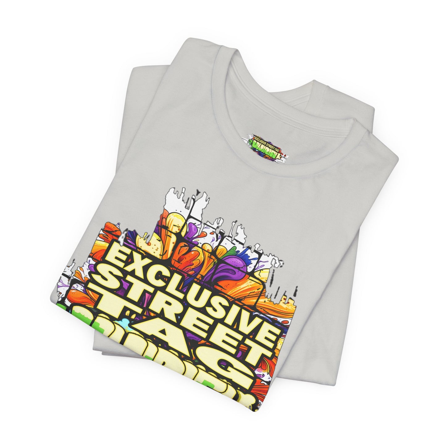 Exclusive Street Tag Unisex Tee, Urban Graphic Shirt, Cool Casual Wear, Streetwear, Gift for Skateboarders, Everyday Style