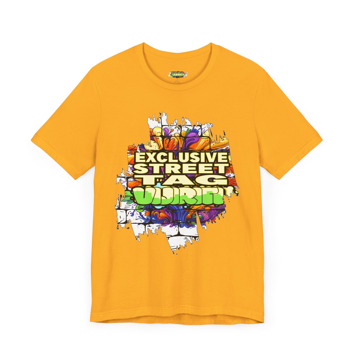 Exclusive Street Tag Unisex Tee, Urban Graphic Shirt, Cool Casual Wear, Streetwear, Gift for Skateboarders, Everyday Style