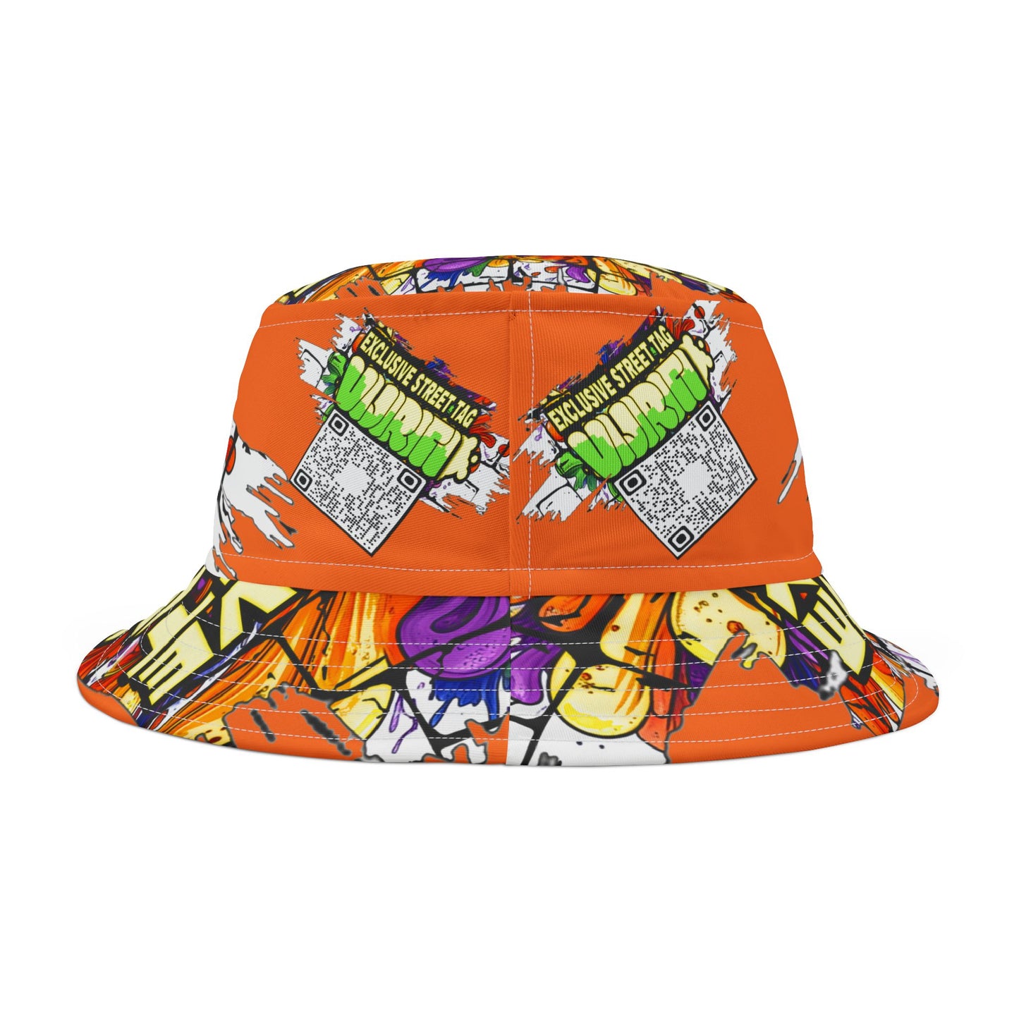 Vijiriti Vibrant Graffiti Bucket Hat, Streetwear Hat, Cool Accessories, Festival Gear, Summer Fashion, Unique Graphic Hat