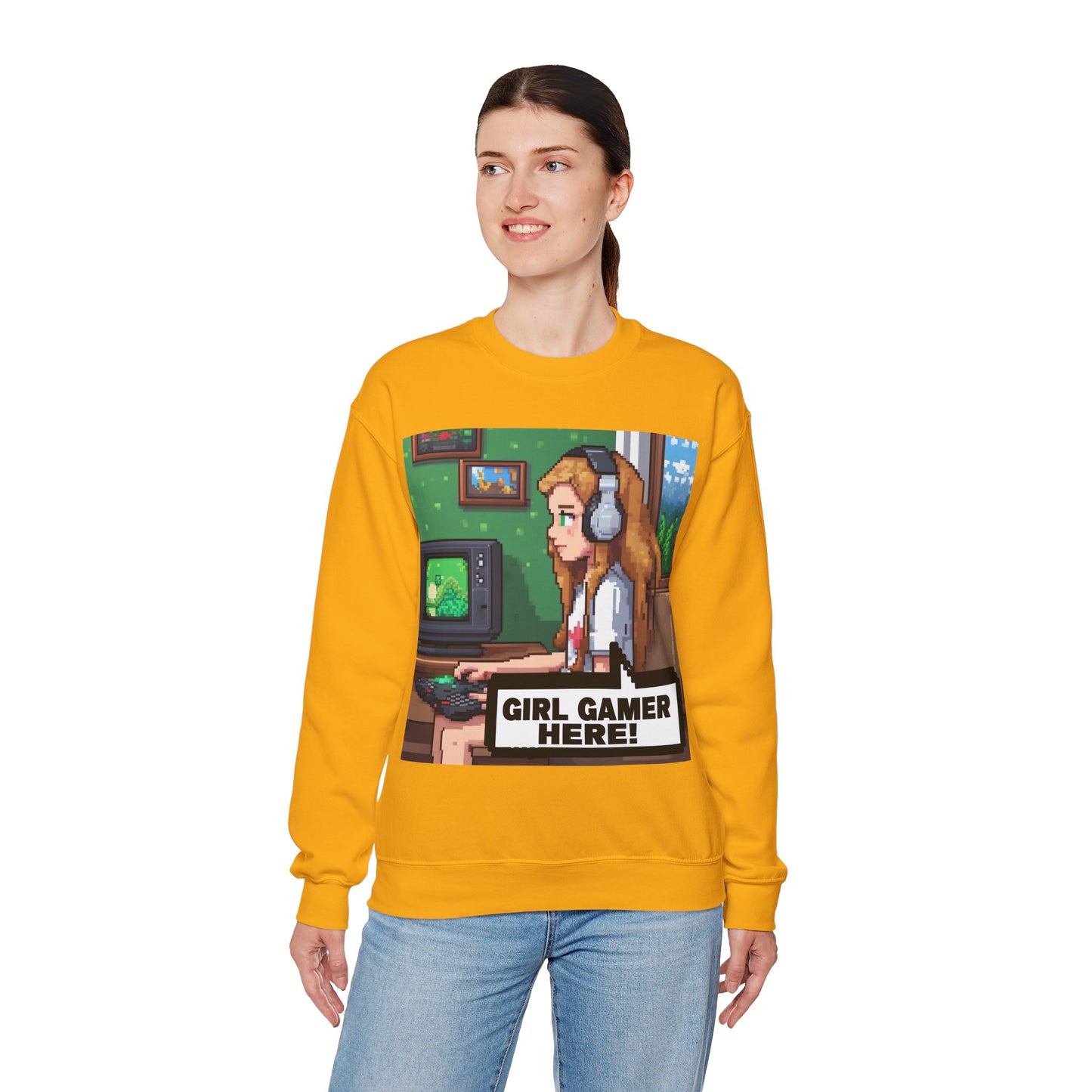 Retro Gamer Sweatshirt | Cozy Crewneck for Gaming Lovers, Video Game Gift, Casual Wear, Unisex Apparel, Perfect for Gamers