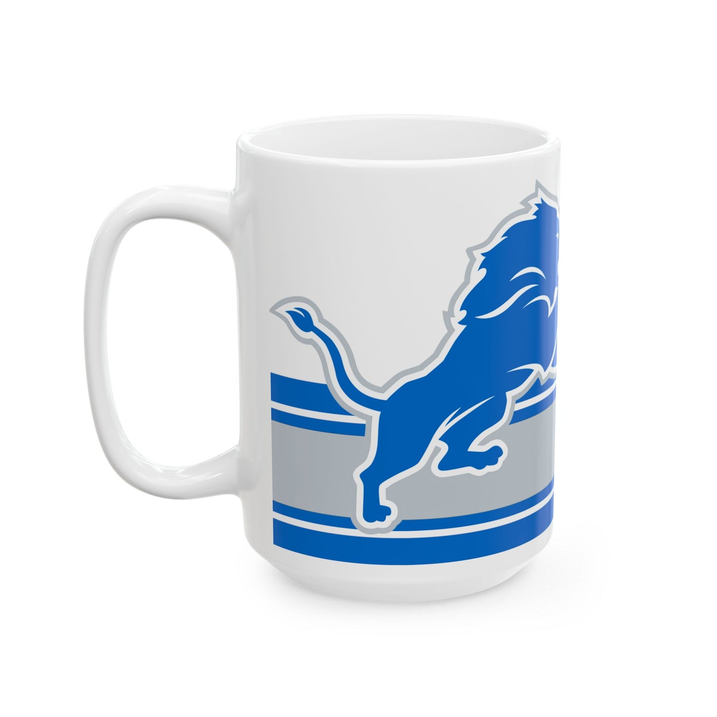 Detroit Lions Ceramic Coffee Mug - Perfect Gift for Fans, 11oz & 15oz Sizes, NFL Team Merchandise, Sports Collectible, Game Day Essential