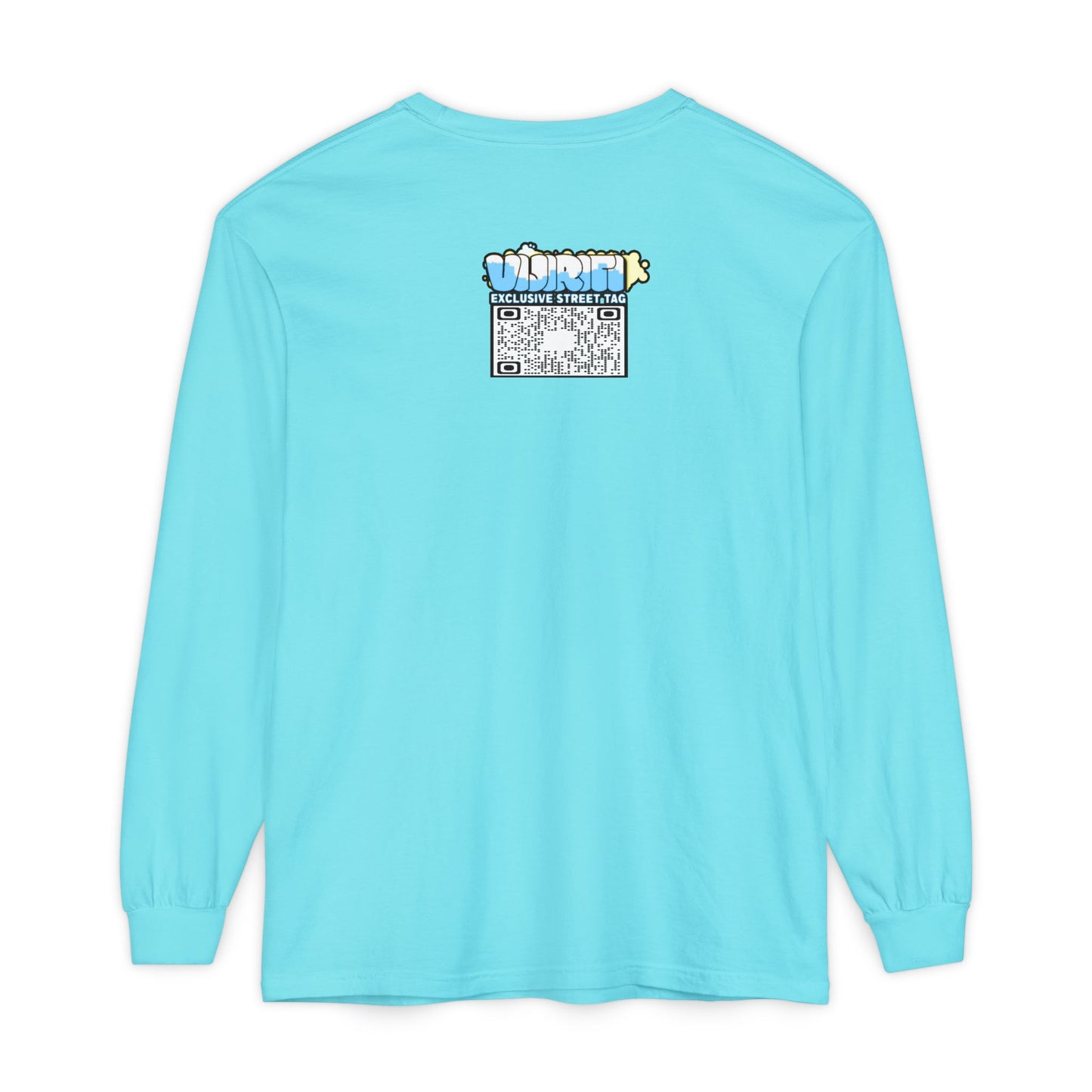 Exclusive Street Tag Long Sleeve Tee, Unisex Graphic Tee, Streetwear T-Shirt, Casual Wear, Trendy Gift, Urban Fashion